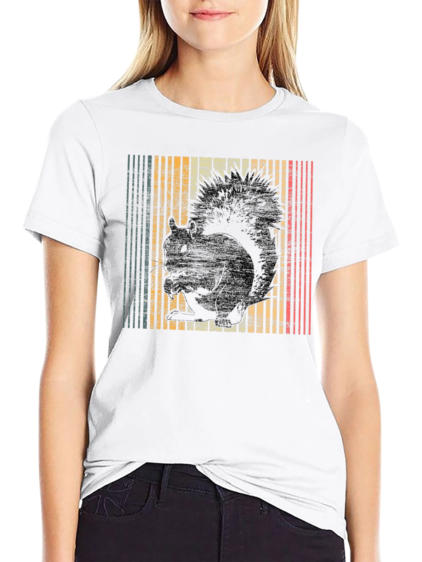 Retro Squirrel Graphic T-Shirt