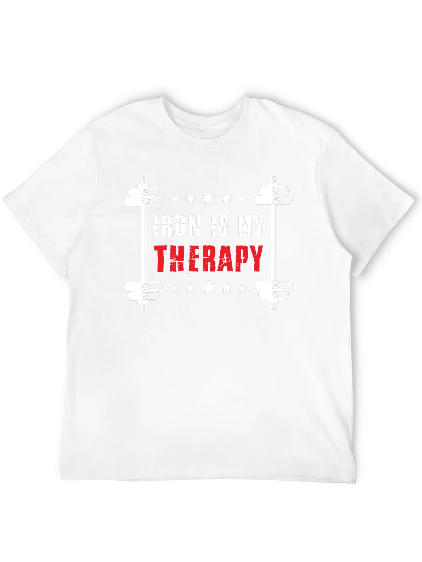 Iron is My Therapy Black T-Shirt