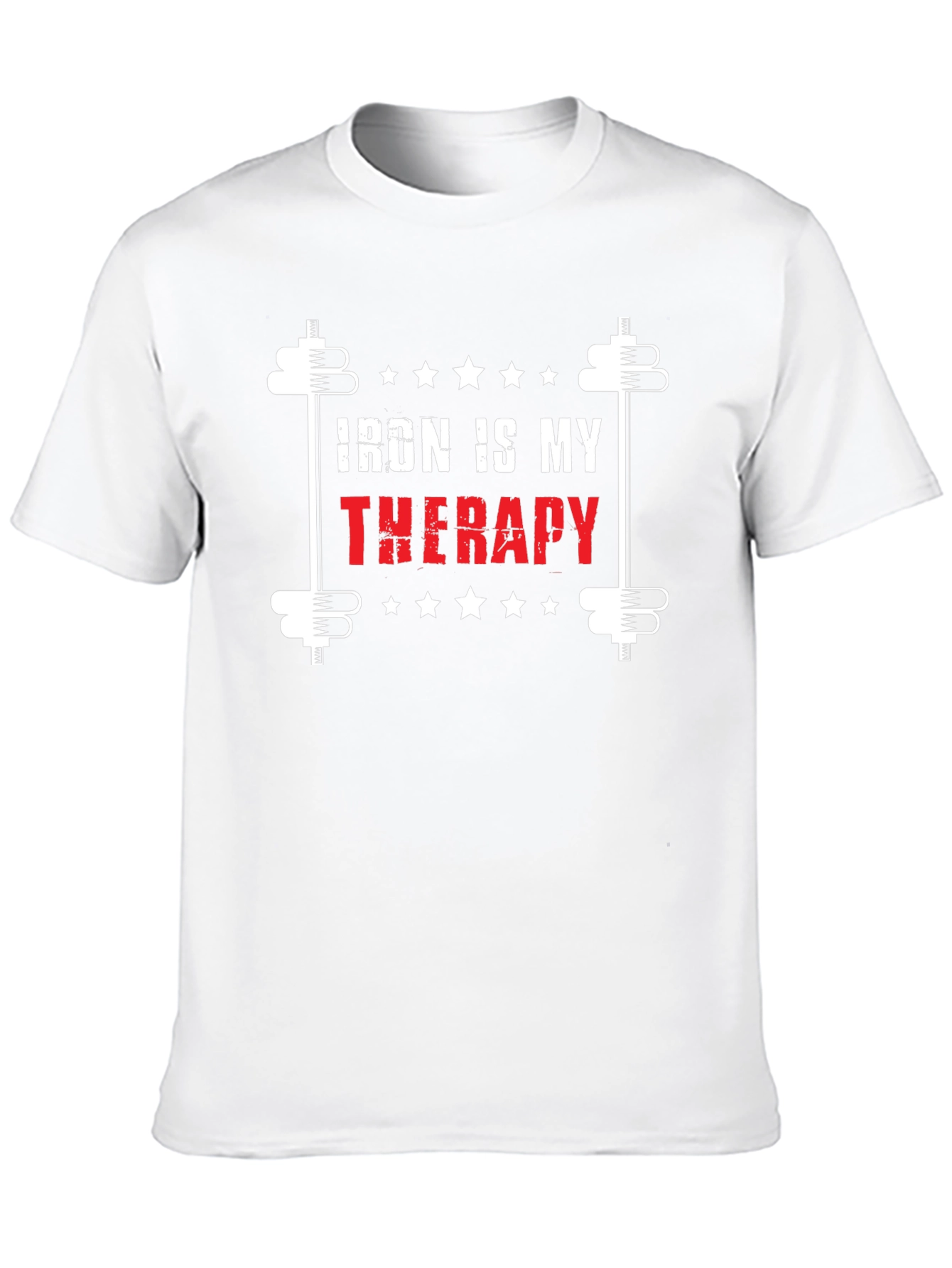 Iron is My Therapy Black T-Shirt