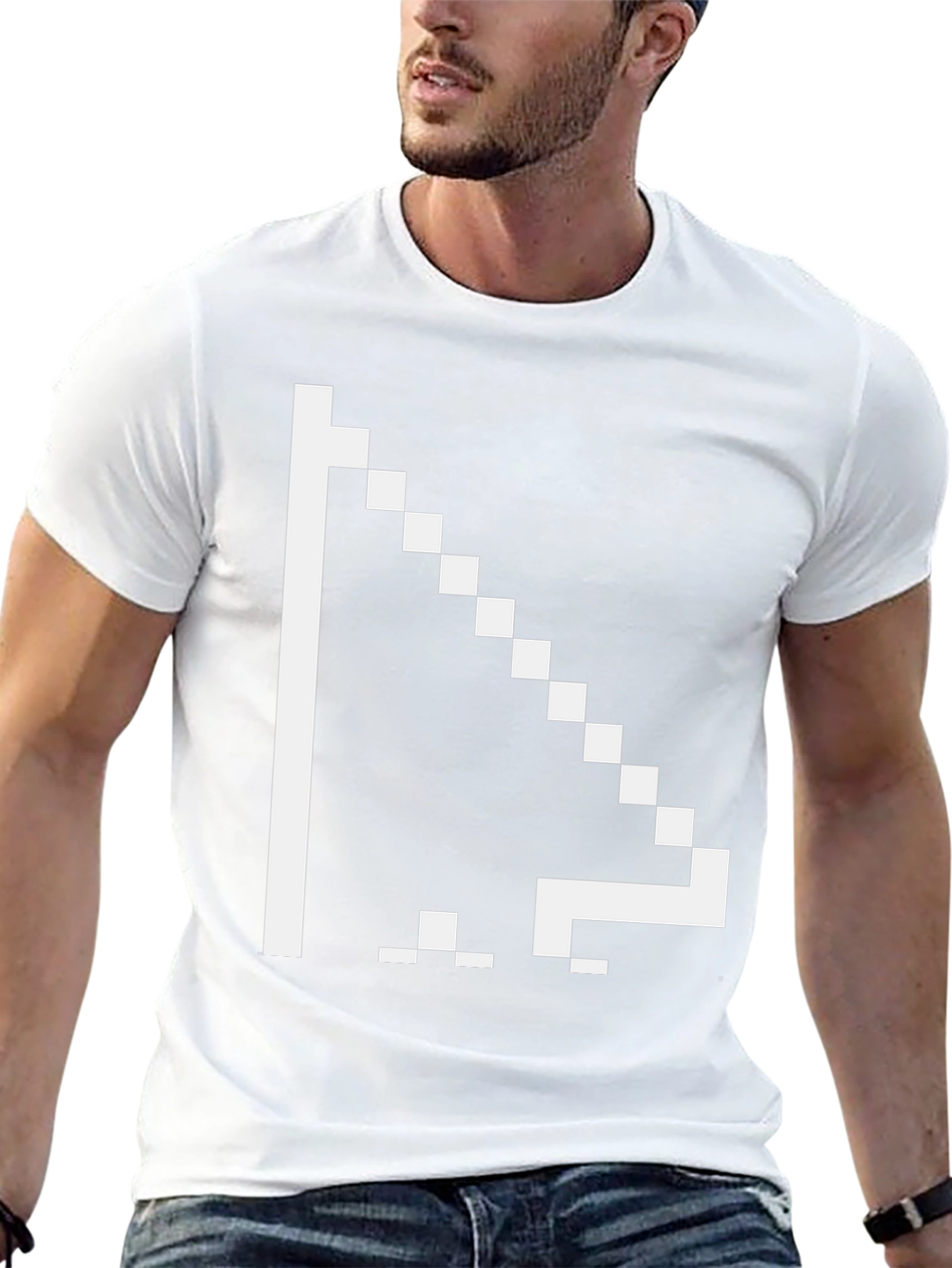 Pixel Cursor Graphic T-Shirt - Retro Gamer Style
