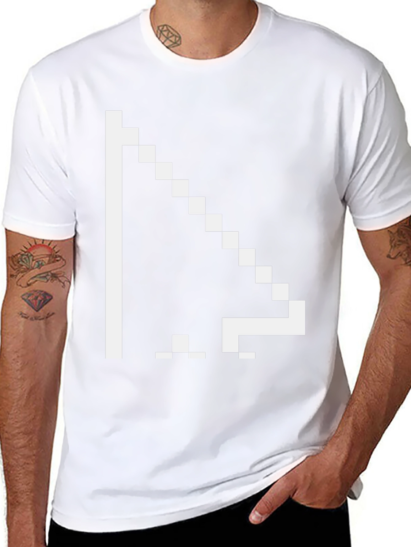 Pixel Cursor Graphic T-Shirt - Retro Gamer Style
