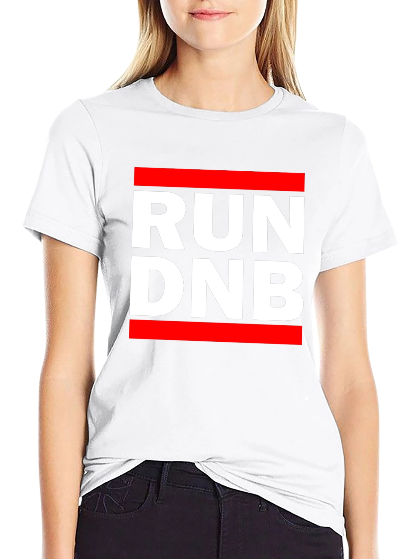 RUN DNB Black Graphic Tee