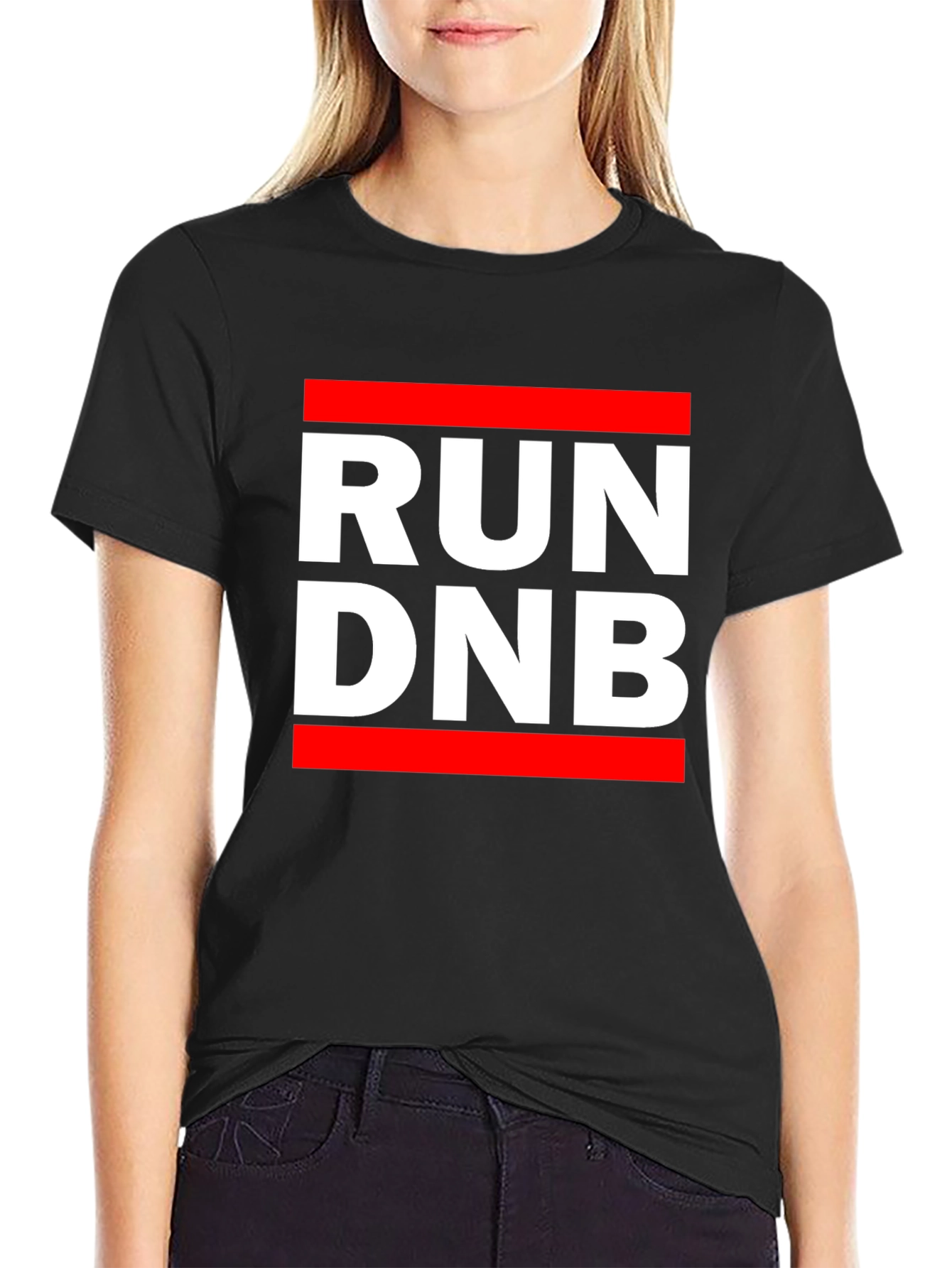RUN DNB Black Graphic Tee