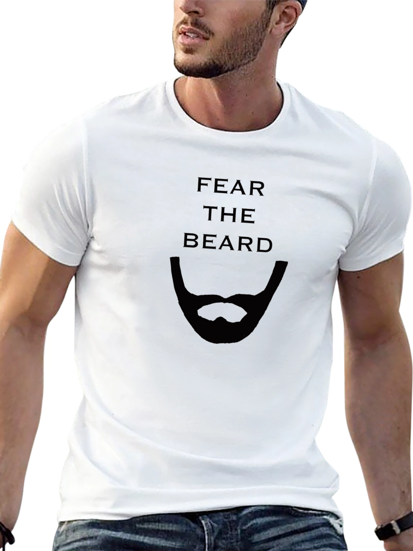 Fear The Beard T-Shirt - Funny Bearded Man Tee