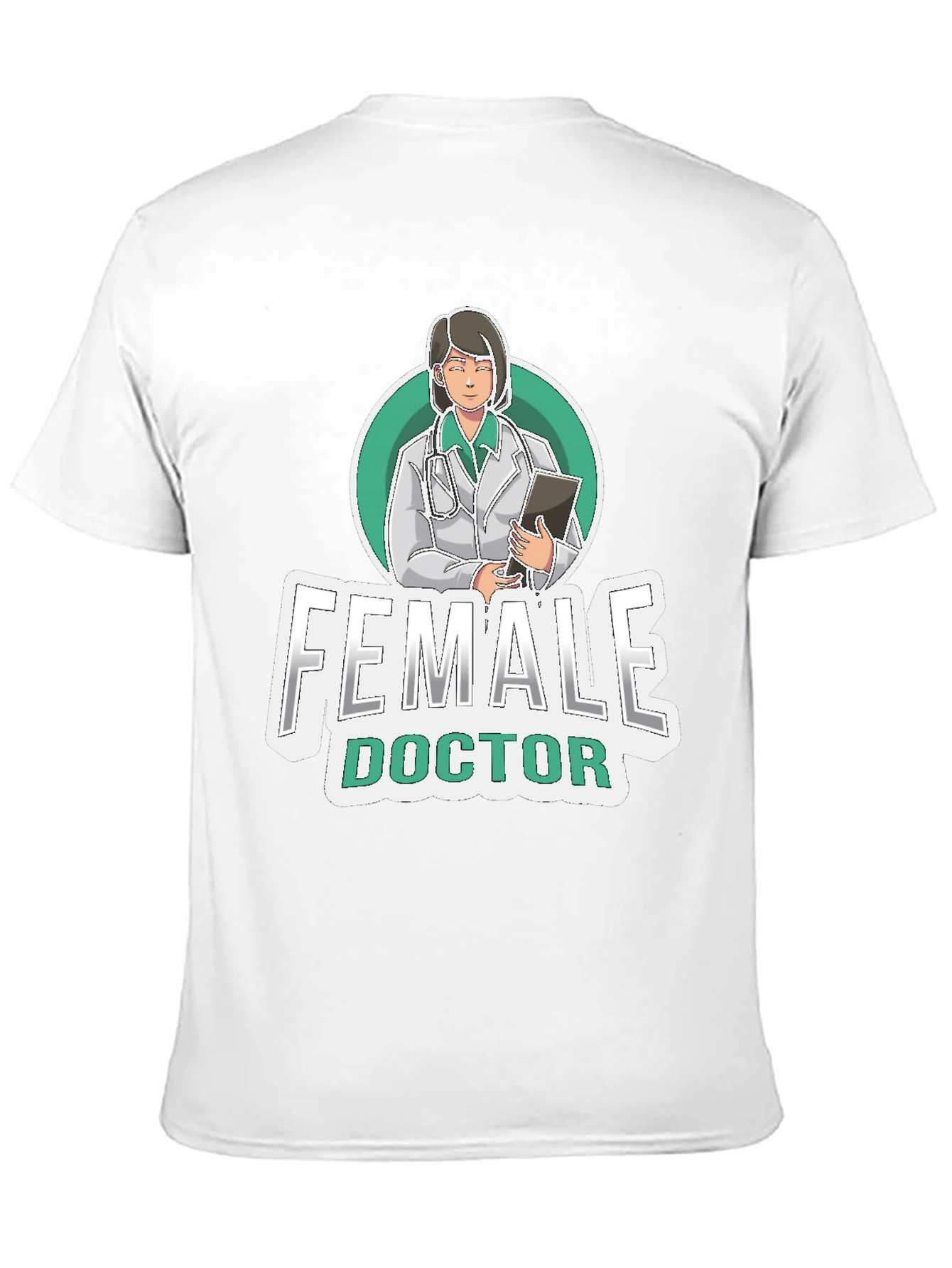 Female Doctor Graphic Tee - Medical Professional T-Shirt