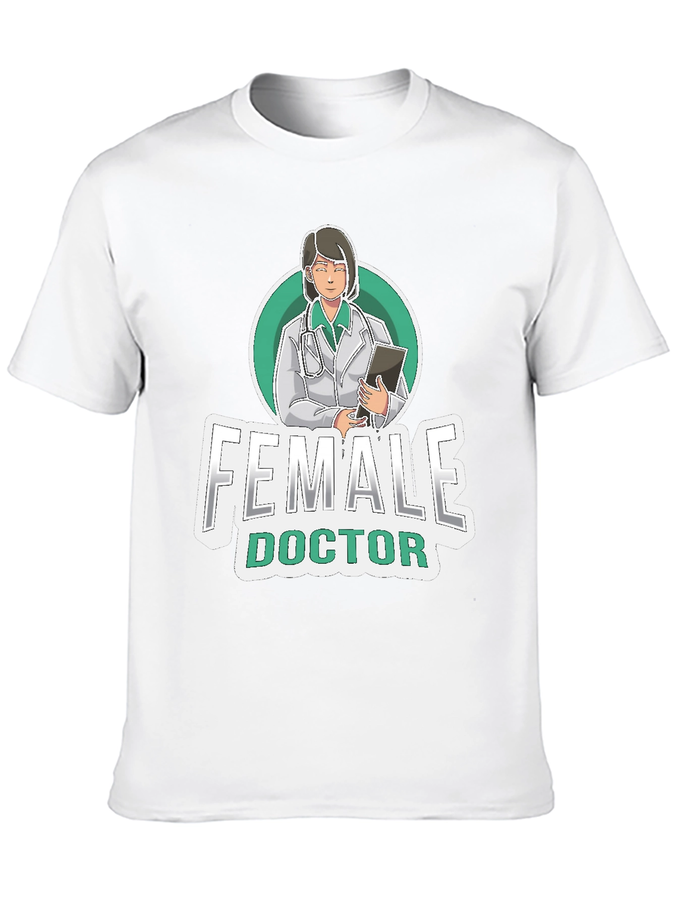 Female Doctor Graphic Tee - Medical Professional T-Shirt