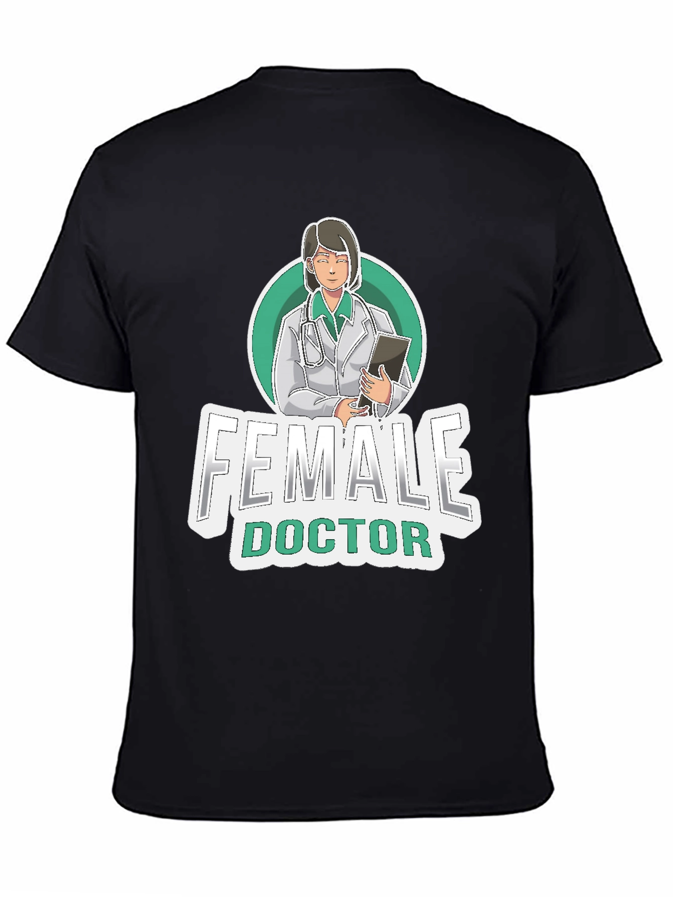 Female Doctor Graphic Tee - Medical Professional T-Shirt