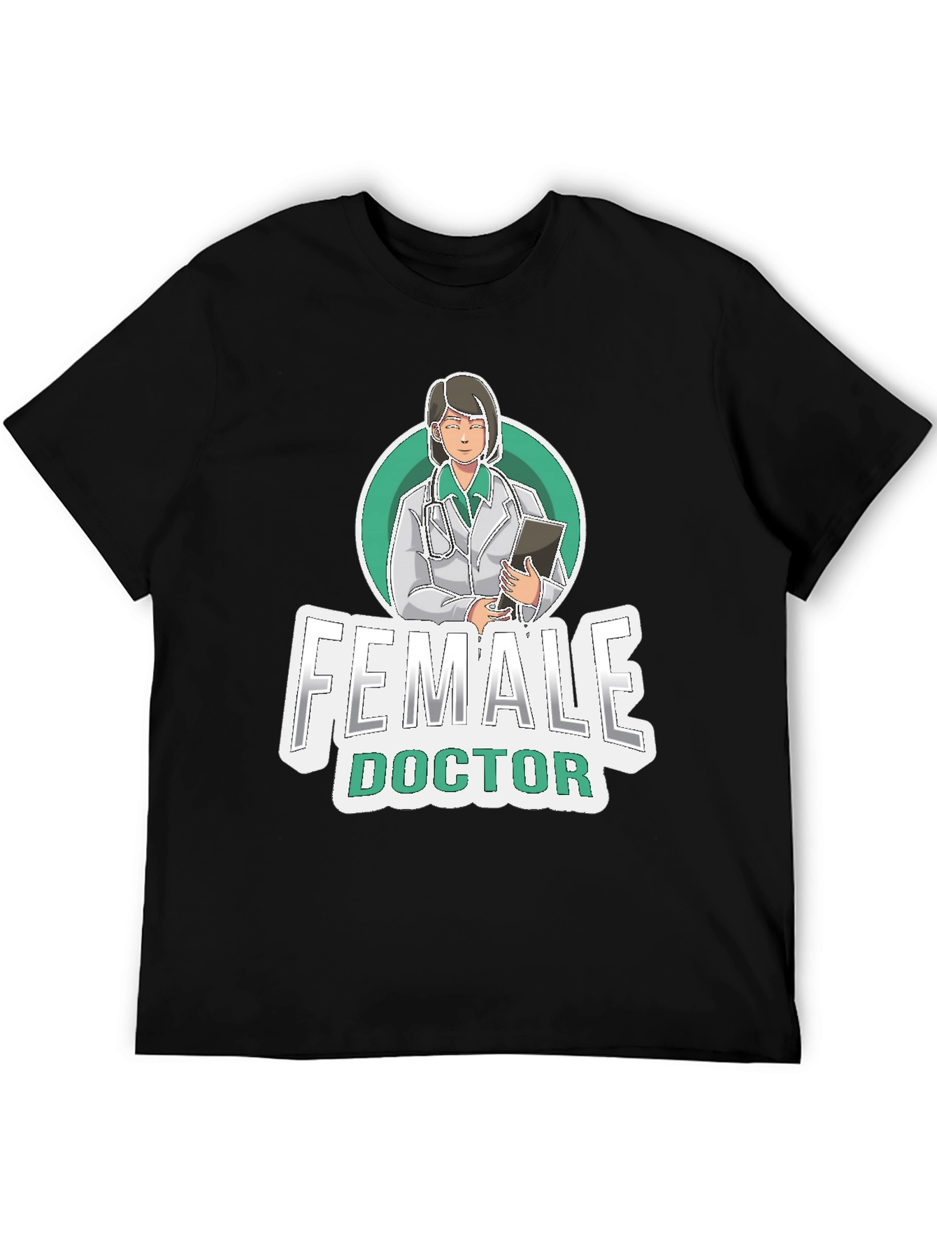 Female Doctor Graphic Tee - Medical Professional T-Shirt