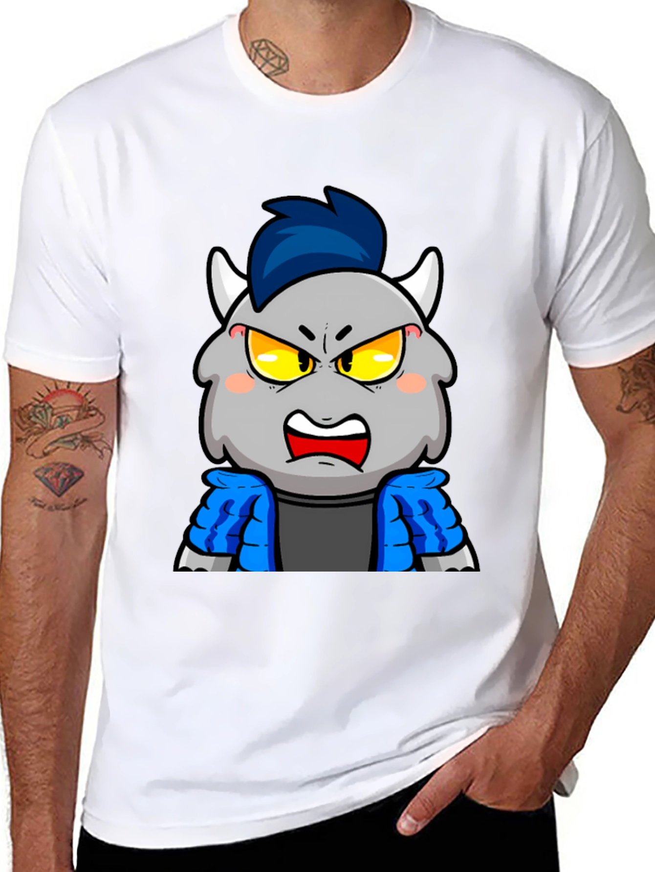 Monster Cartoon Graphic T-Shirt