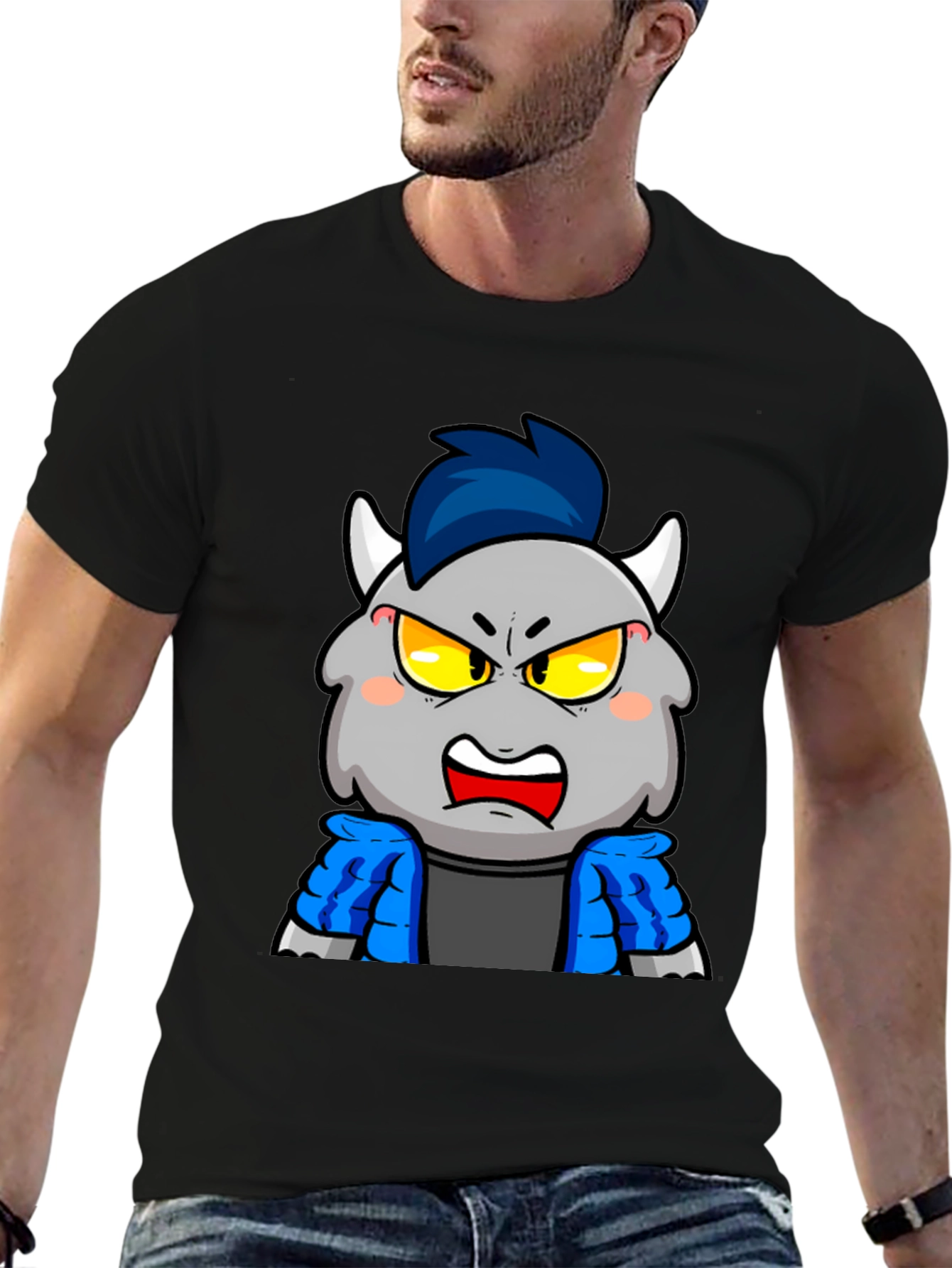 Monster Cartoon Graphic T-Shirt