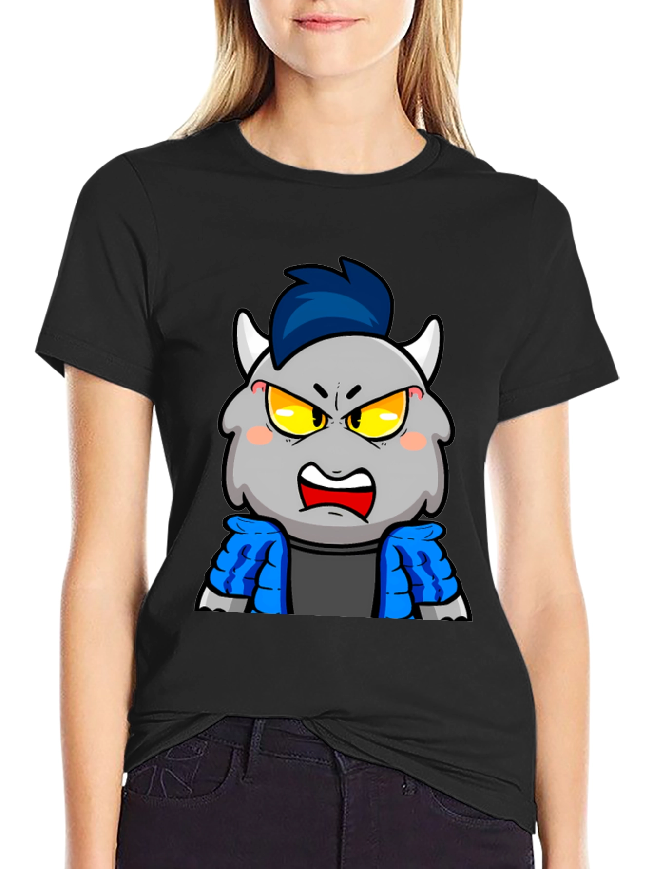 Monster Cartoon Graphic T-Shirt