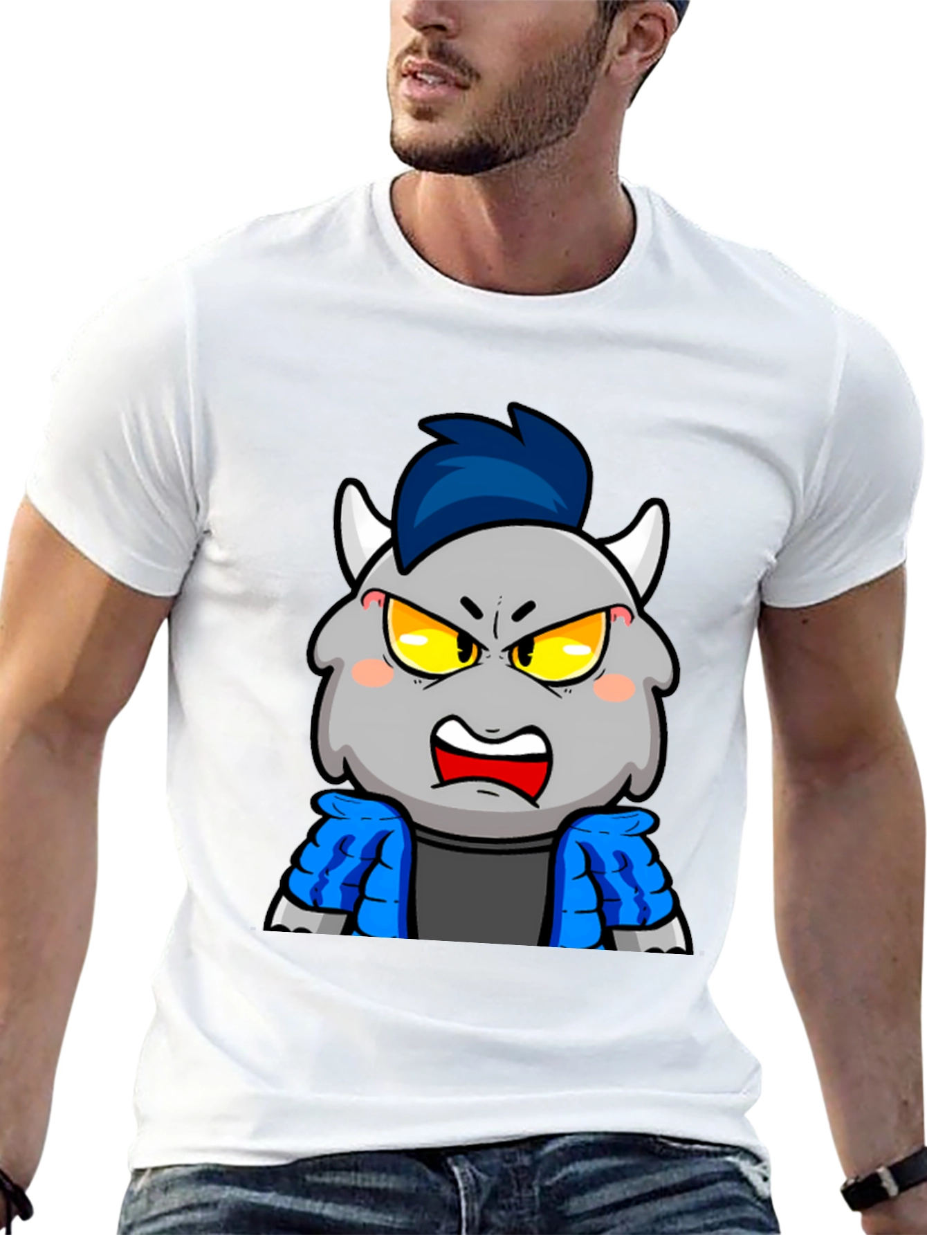Monster Cartoon Graphic T-Shirt