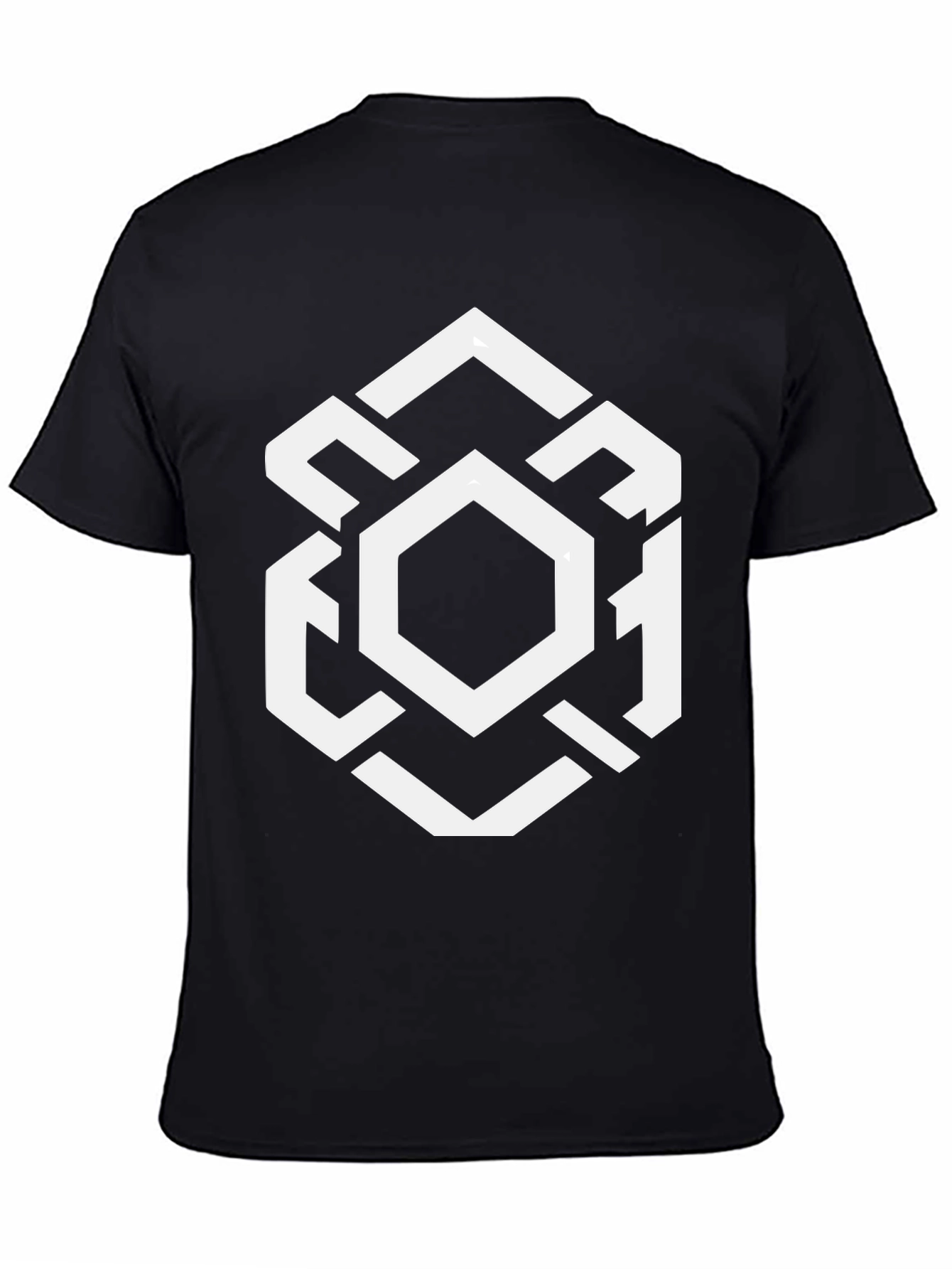 Geometric Hexagon Graphic T-Shirt
