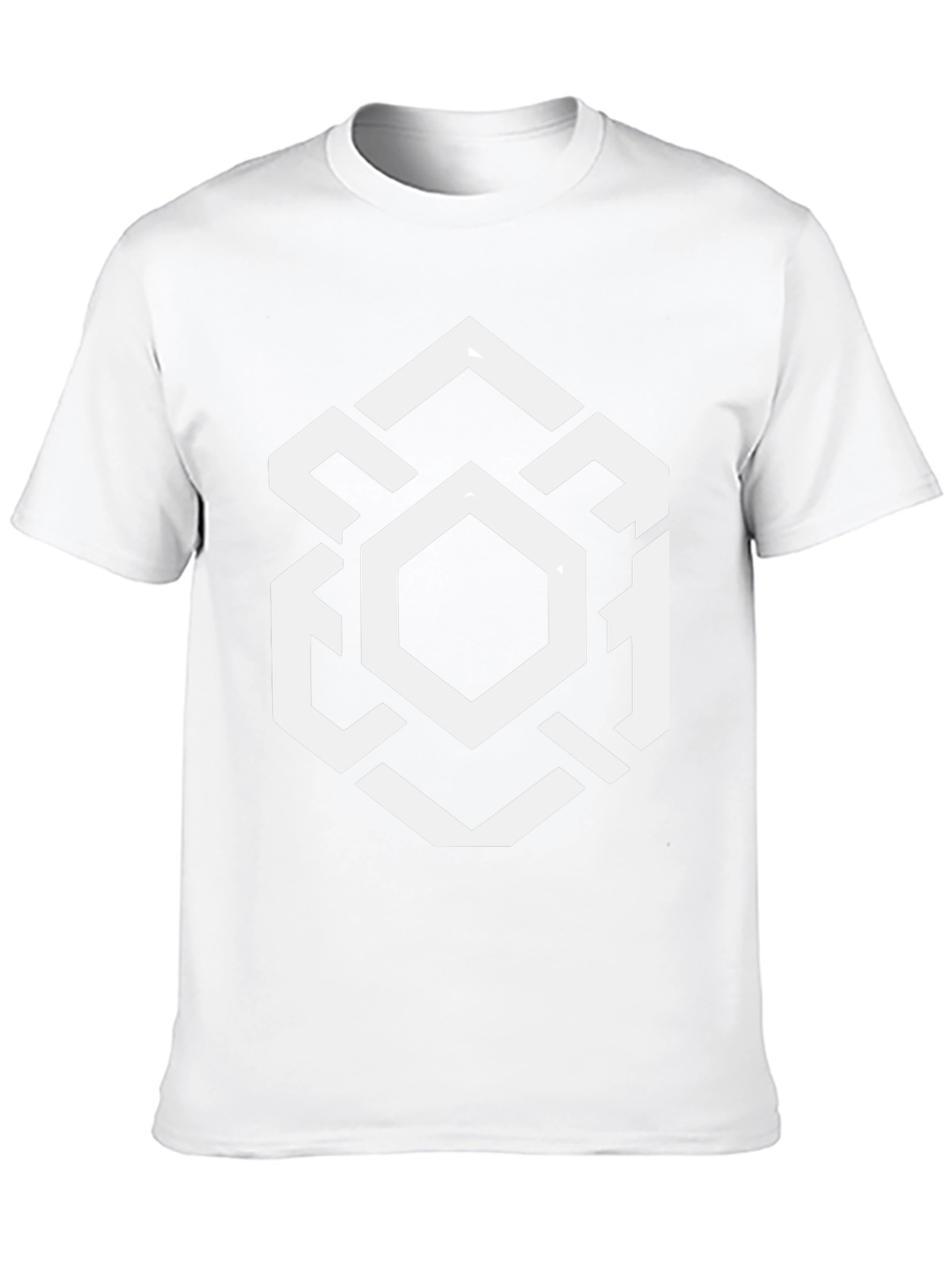 Geometric Hexagon Graphic T-Shirt