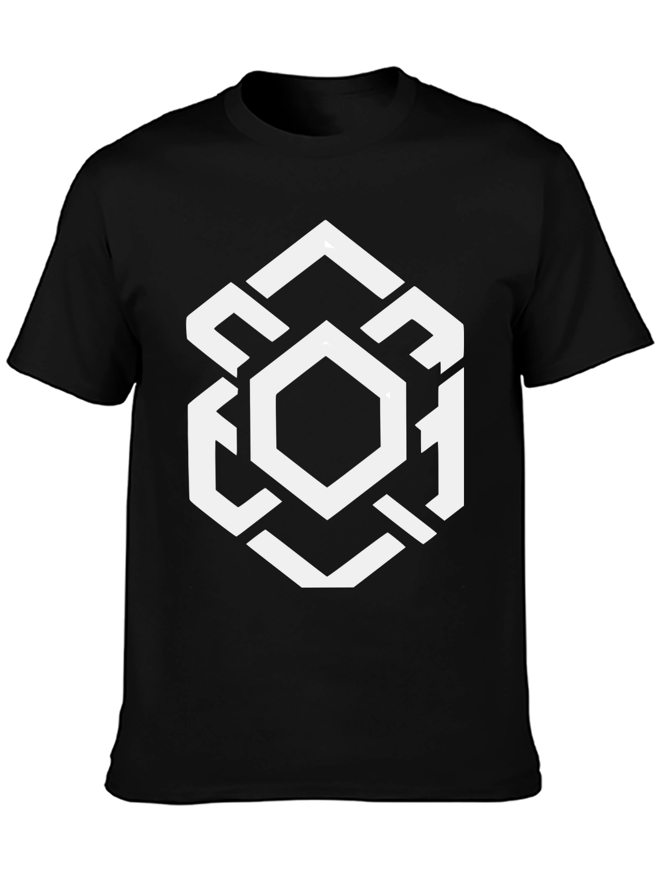 Geometric Hexagon Graphic T-Shirt