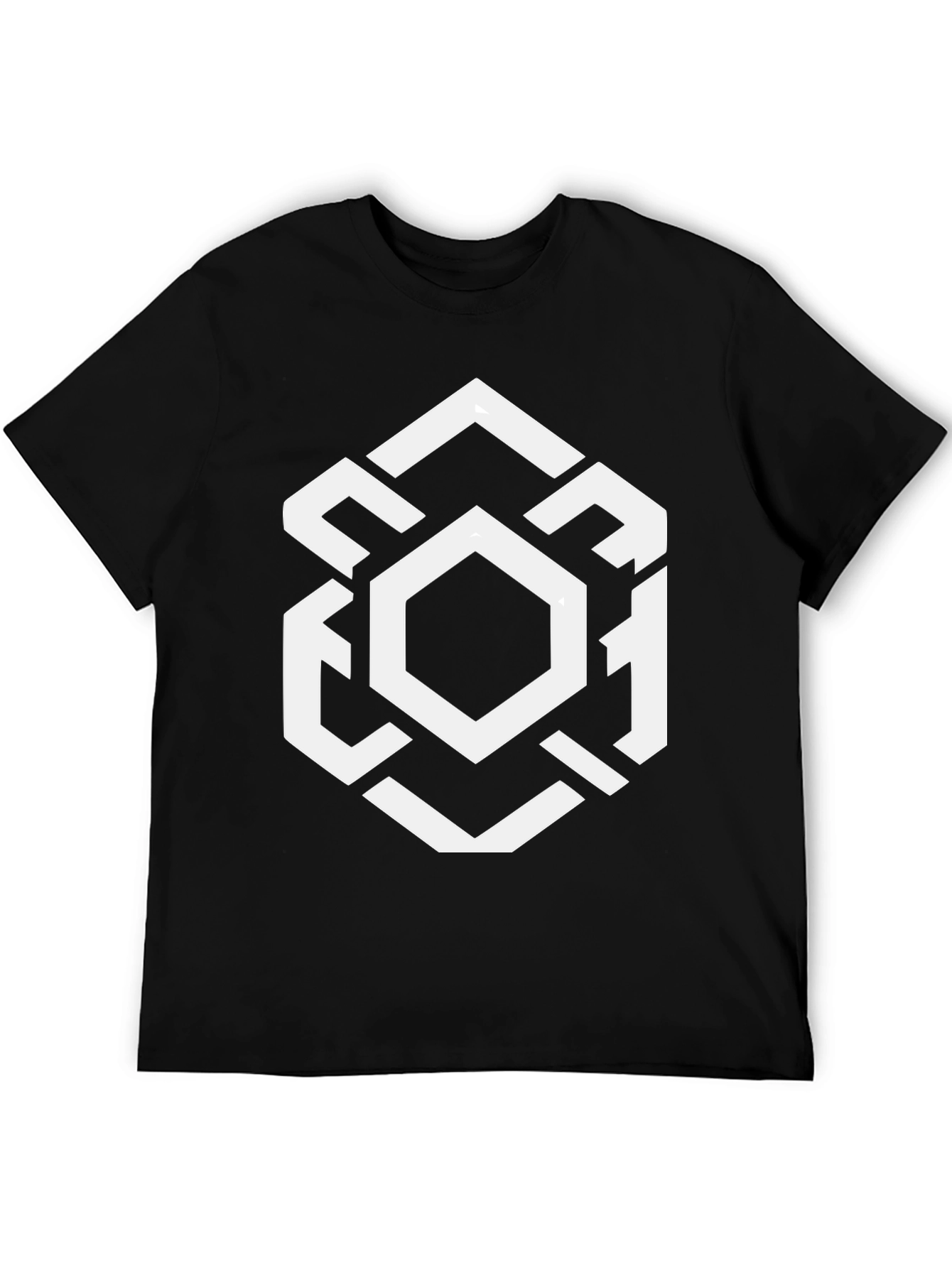 Geometric Hexagon Graphic T-Shirt