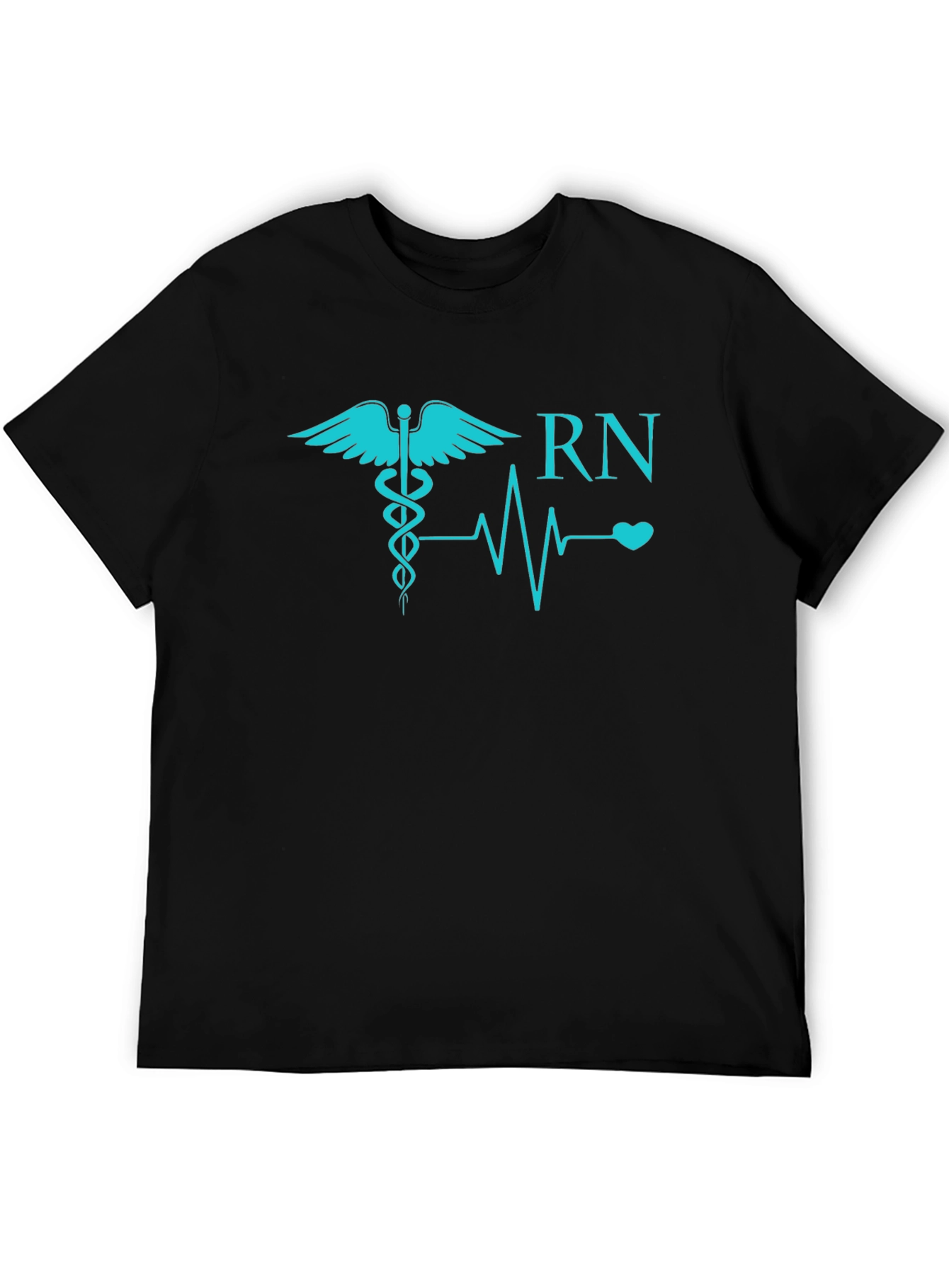 RN Caduceus Heartbeat T-Shirt - Nurse Appreciation Tee