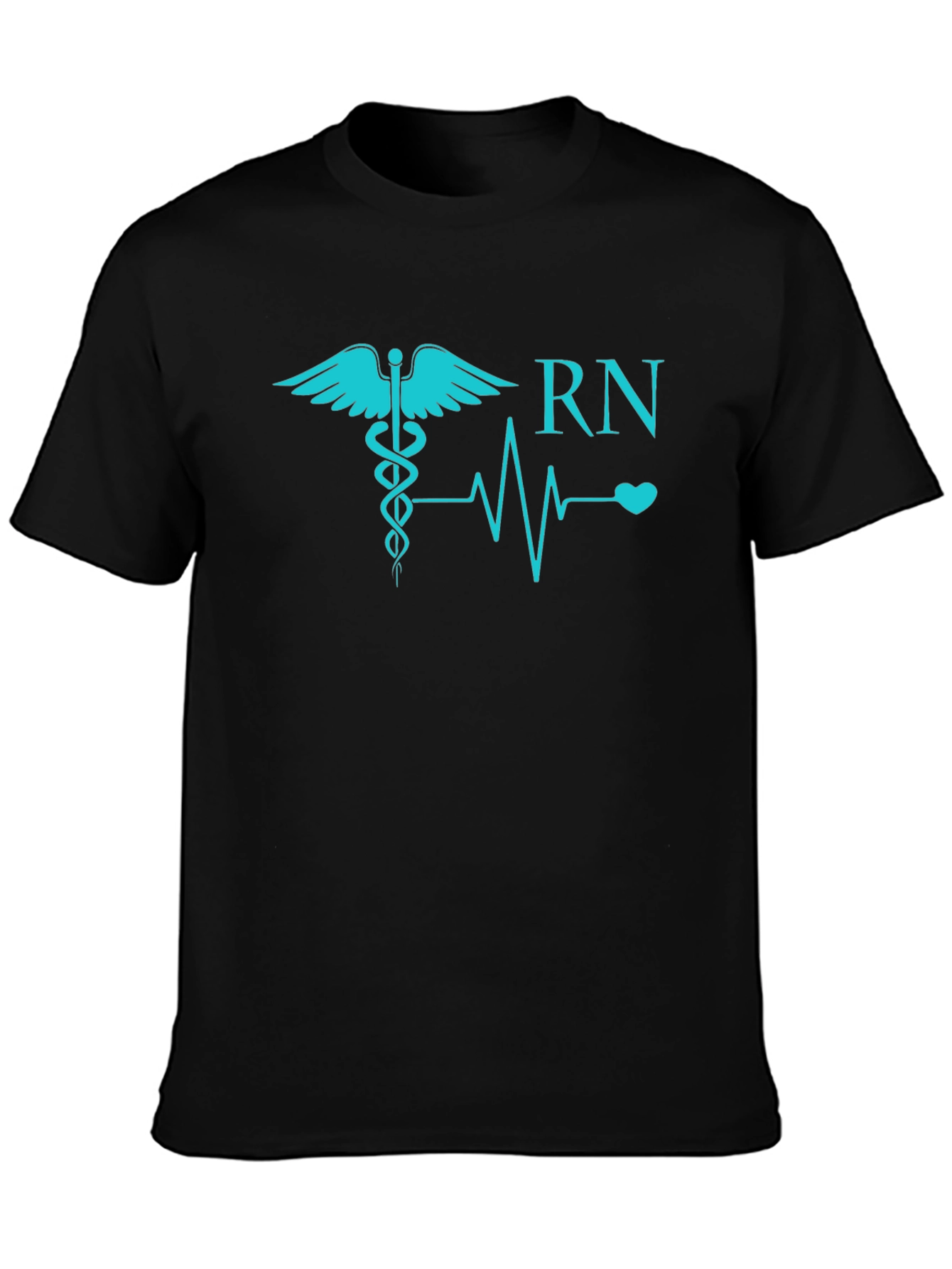 RN Caduceus Heartbeat T-Shirt - Nurse Appreciation Tee