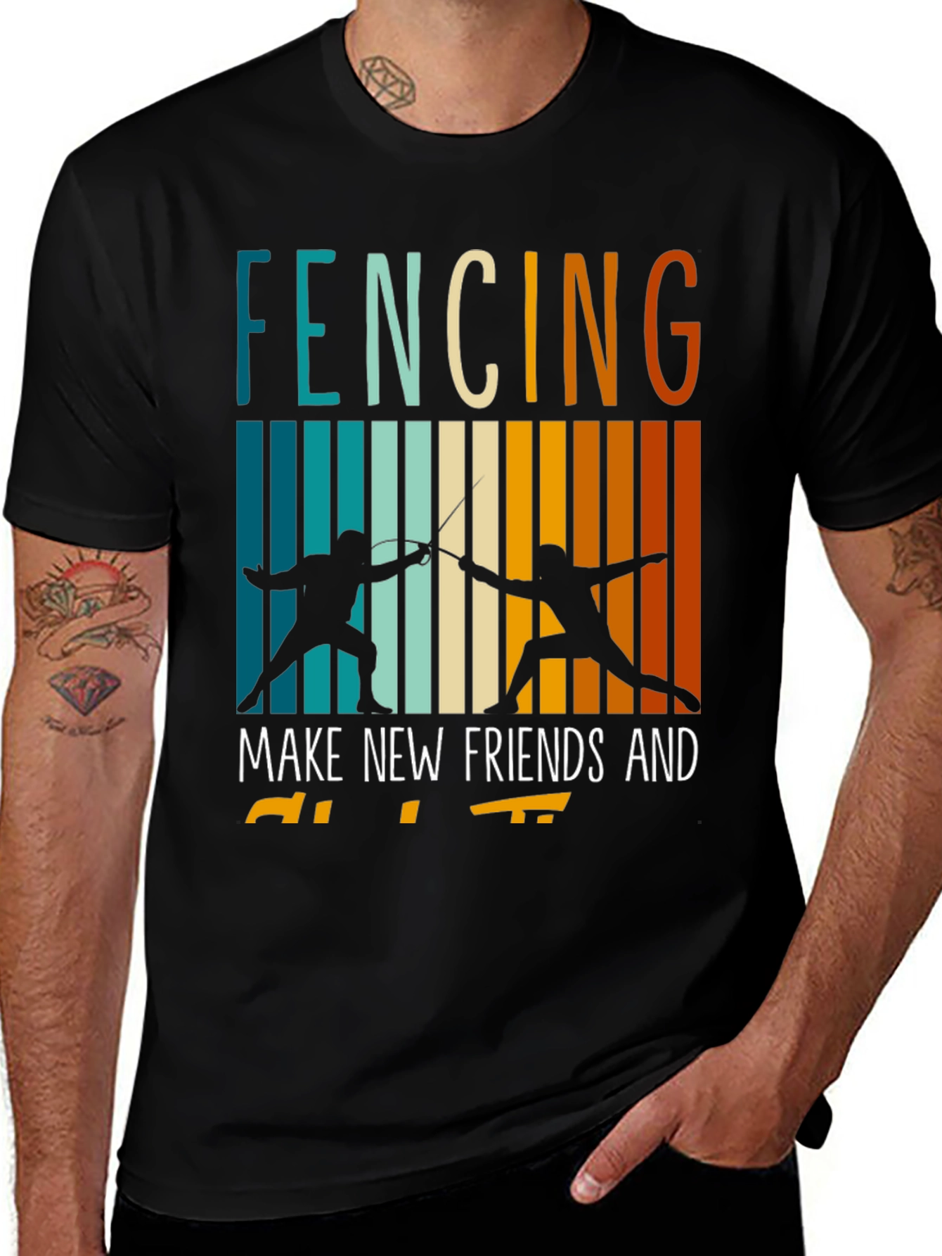 Fencing Make New Friends T-Shirt