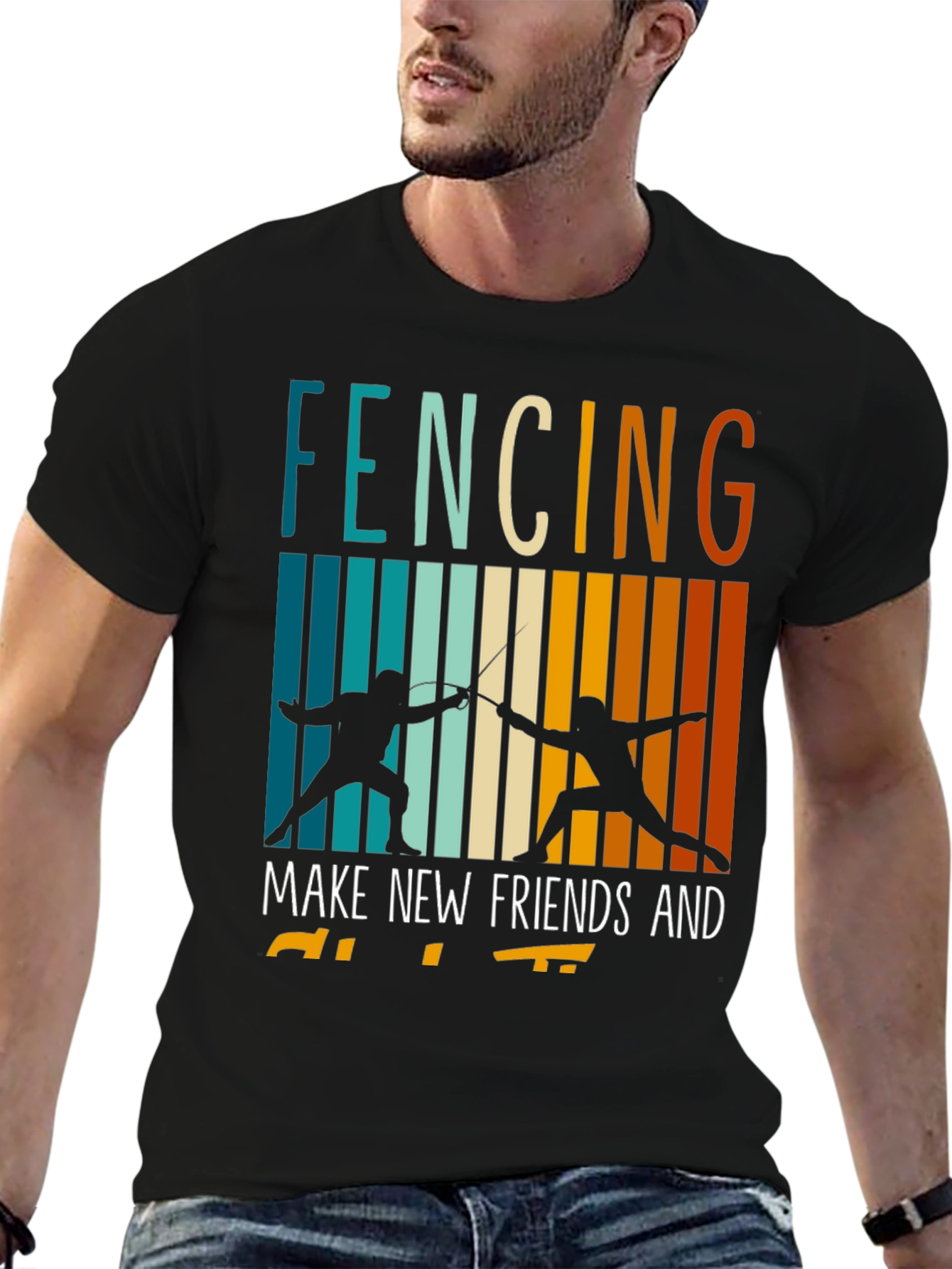 Fencing Make New Friends T-Shirt
