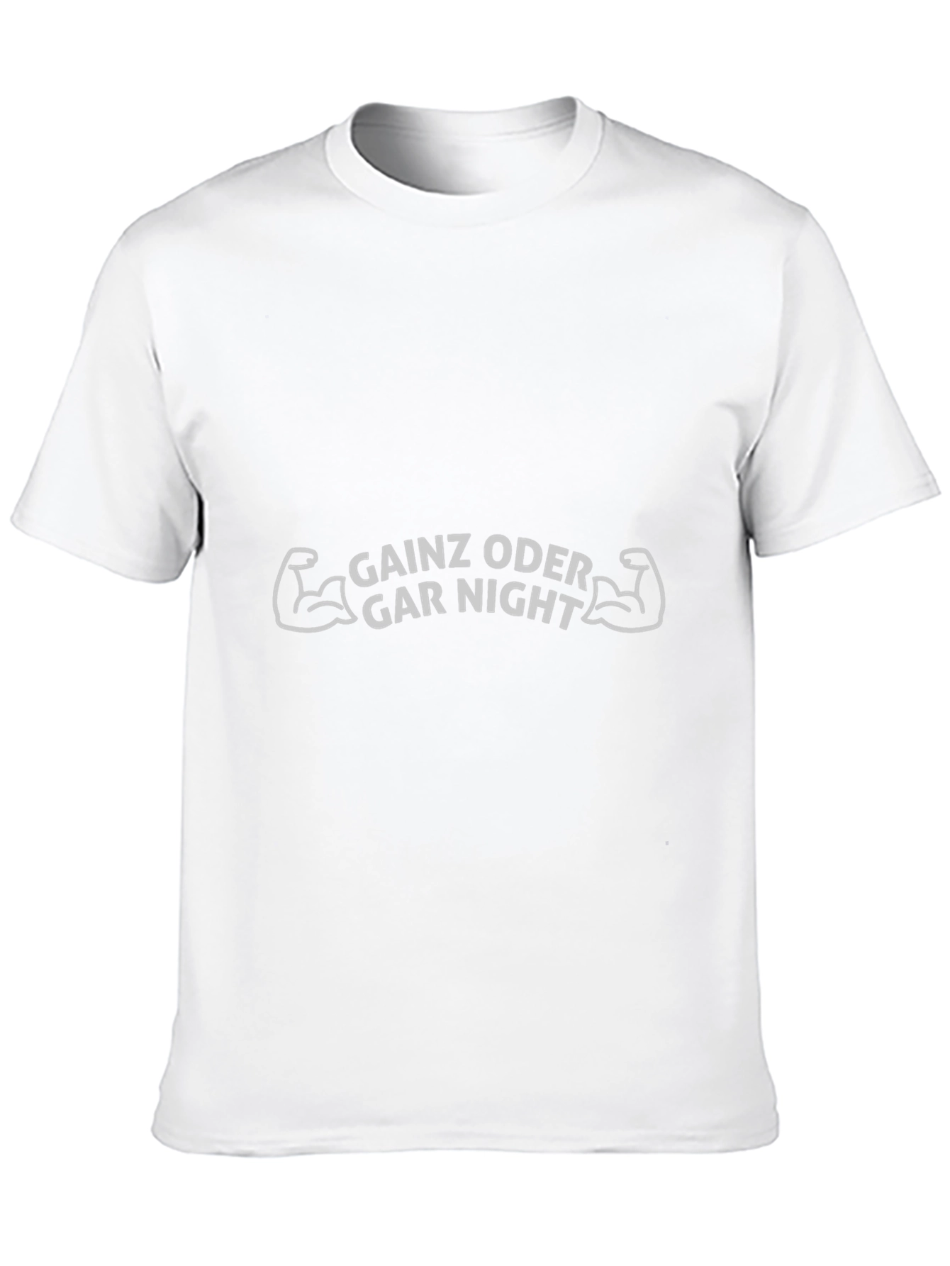 Gainz Oder Gar Night Black Graphic T-Shirt