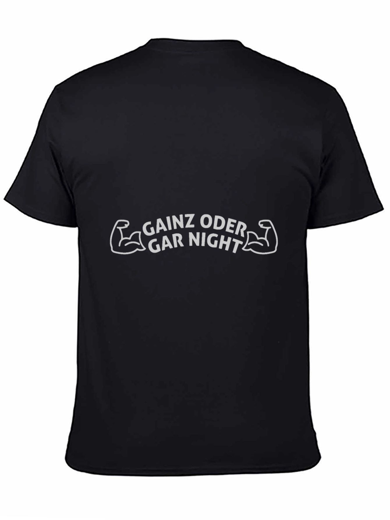 Gainz Oder Gar Night Black Graphic T-Shirt