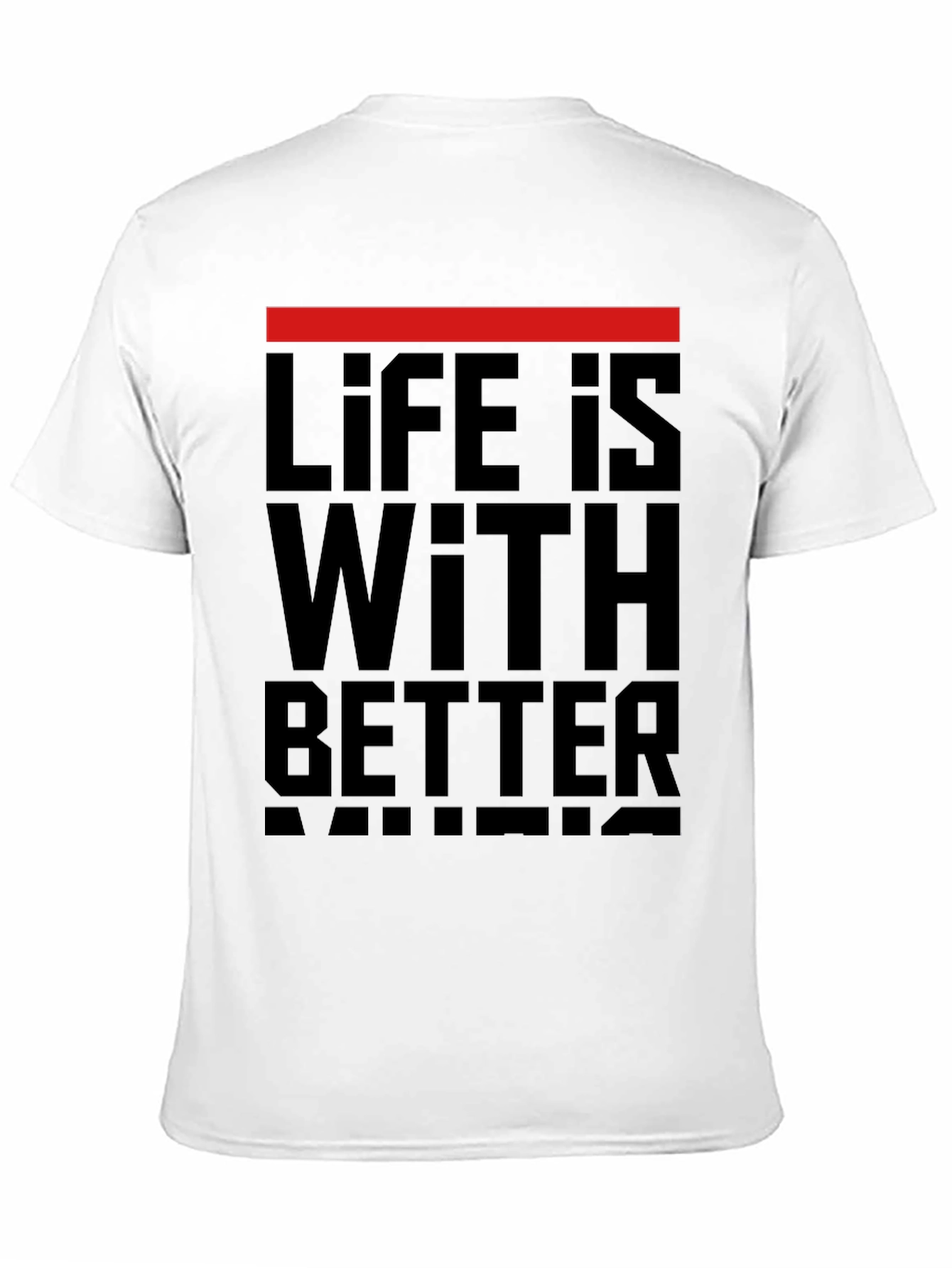 Life is Better with Music Black Graphic Tee