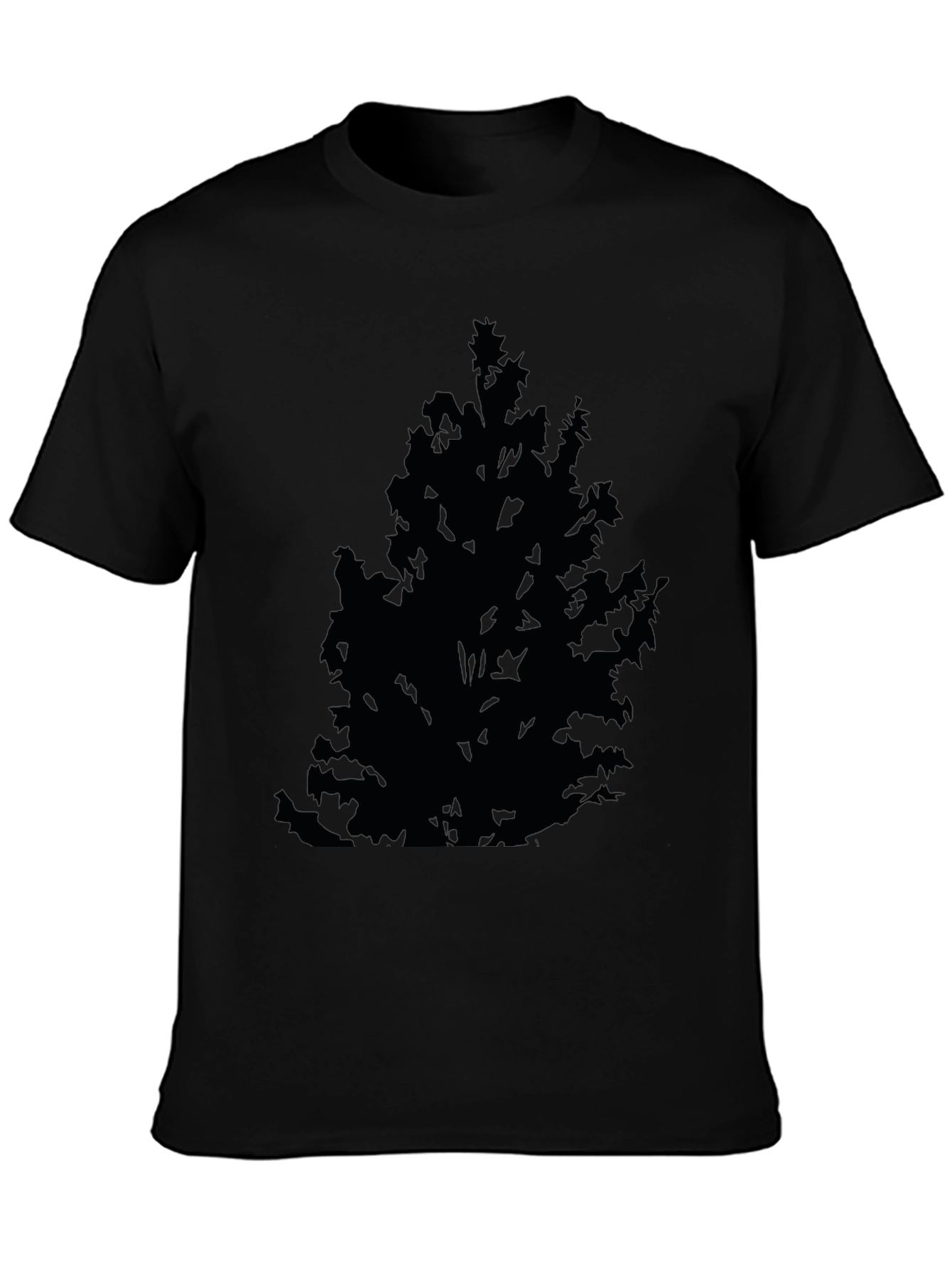 Tree Silhouette Black T-Shirt