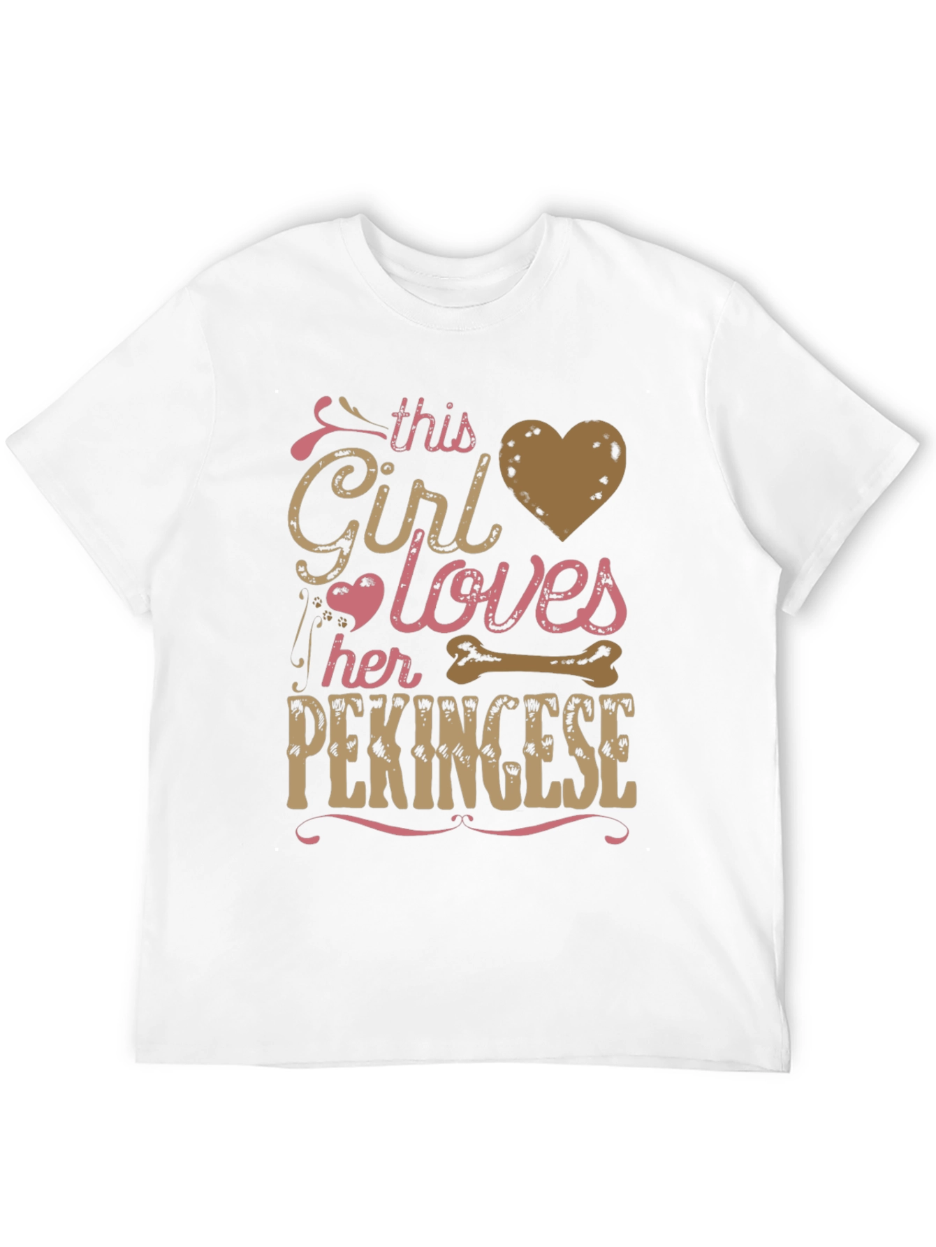 Girl Loves Her Pekingese T-Shirt