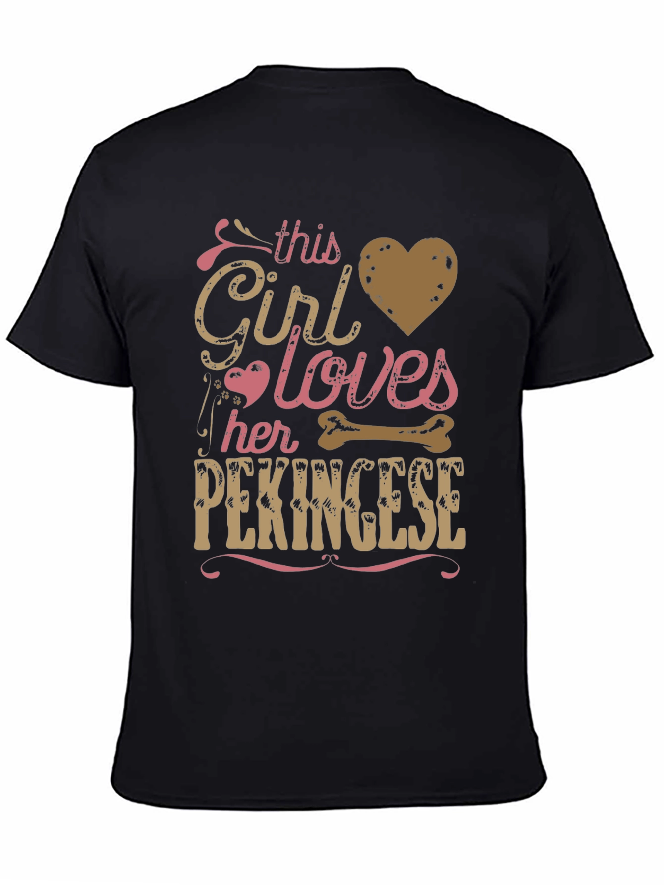 Girl Loves Her Pekingese T-Shirt