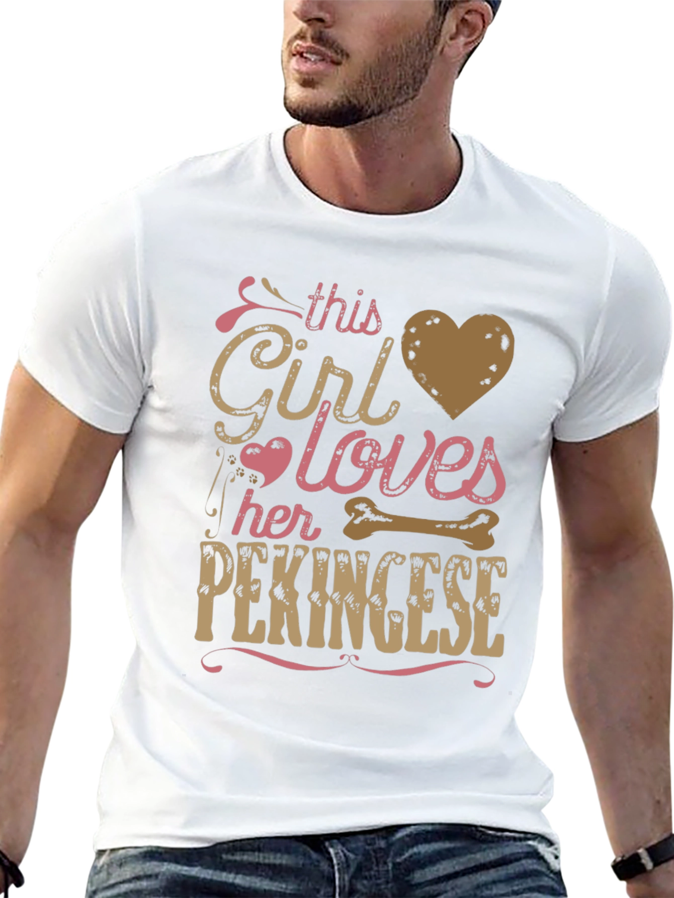Girl Loves Her Pekingese T-Shirt