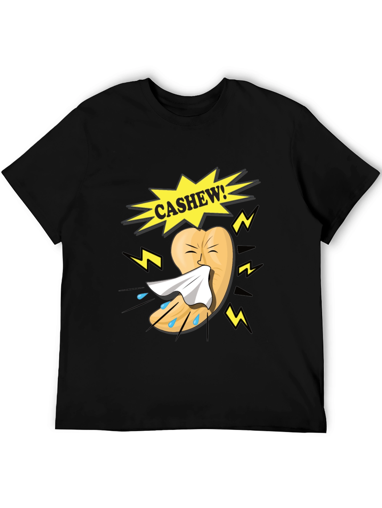 Funny Cashew Allergy Cartoon T-Shirt