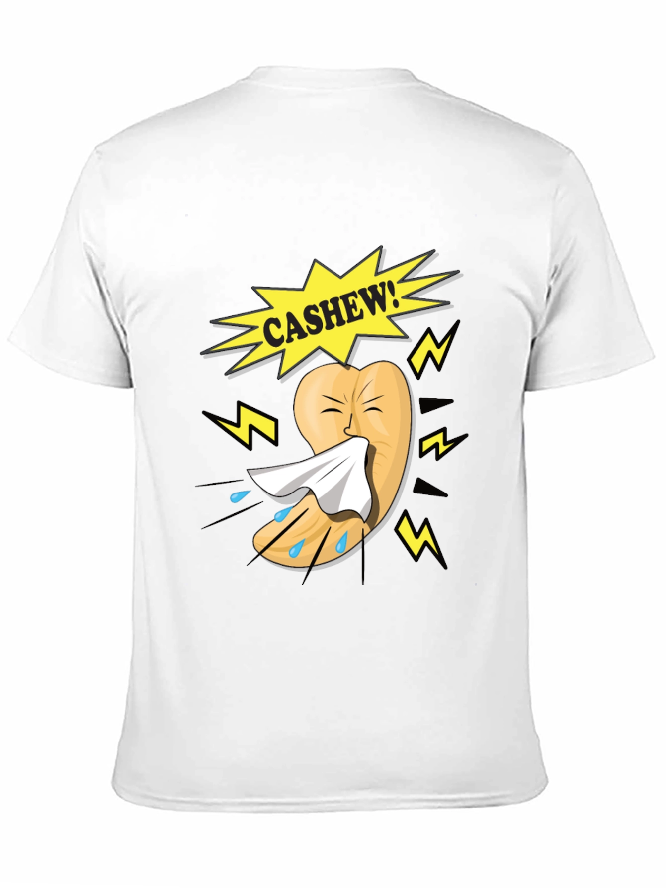 Funny Cashew Allergy Cartoon T-Shirt