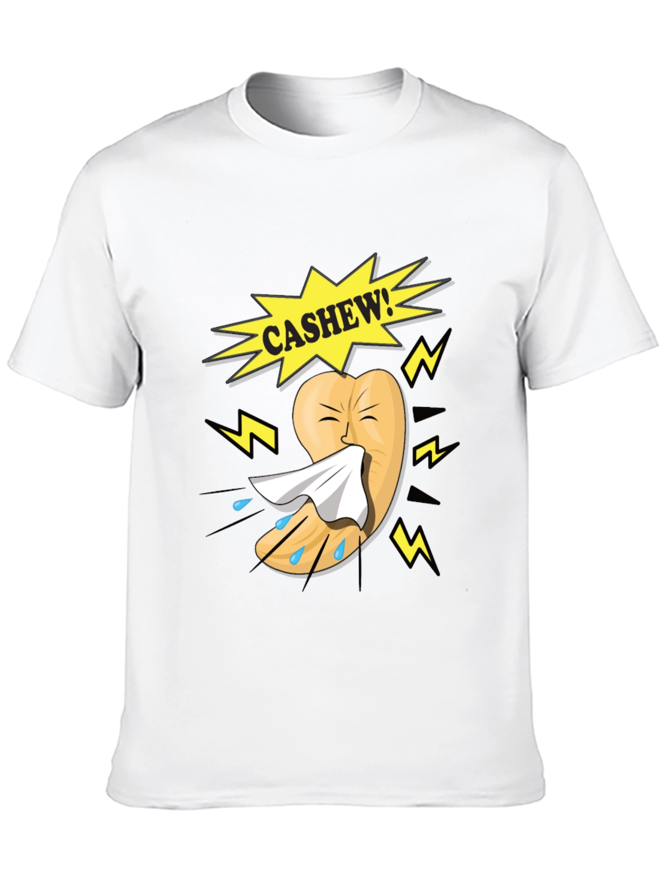 Funny Cashew Allergy Cartoon T-Shirt