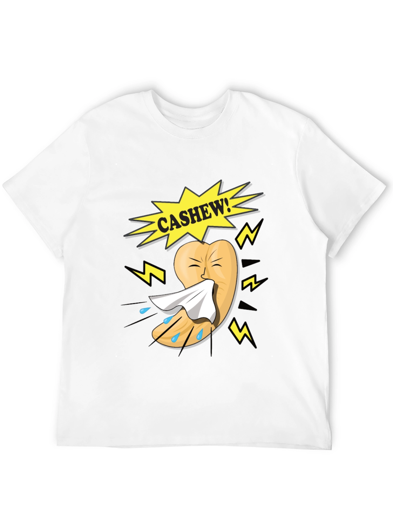 Funny Cashew Allergy Cartoon T-Shirt