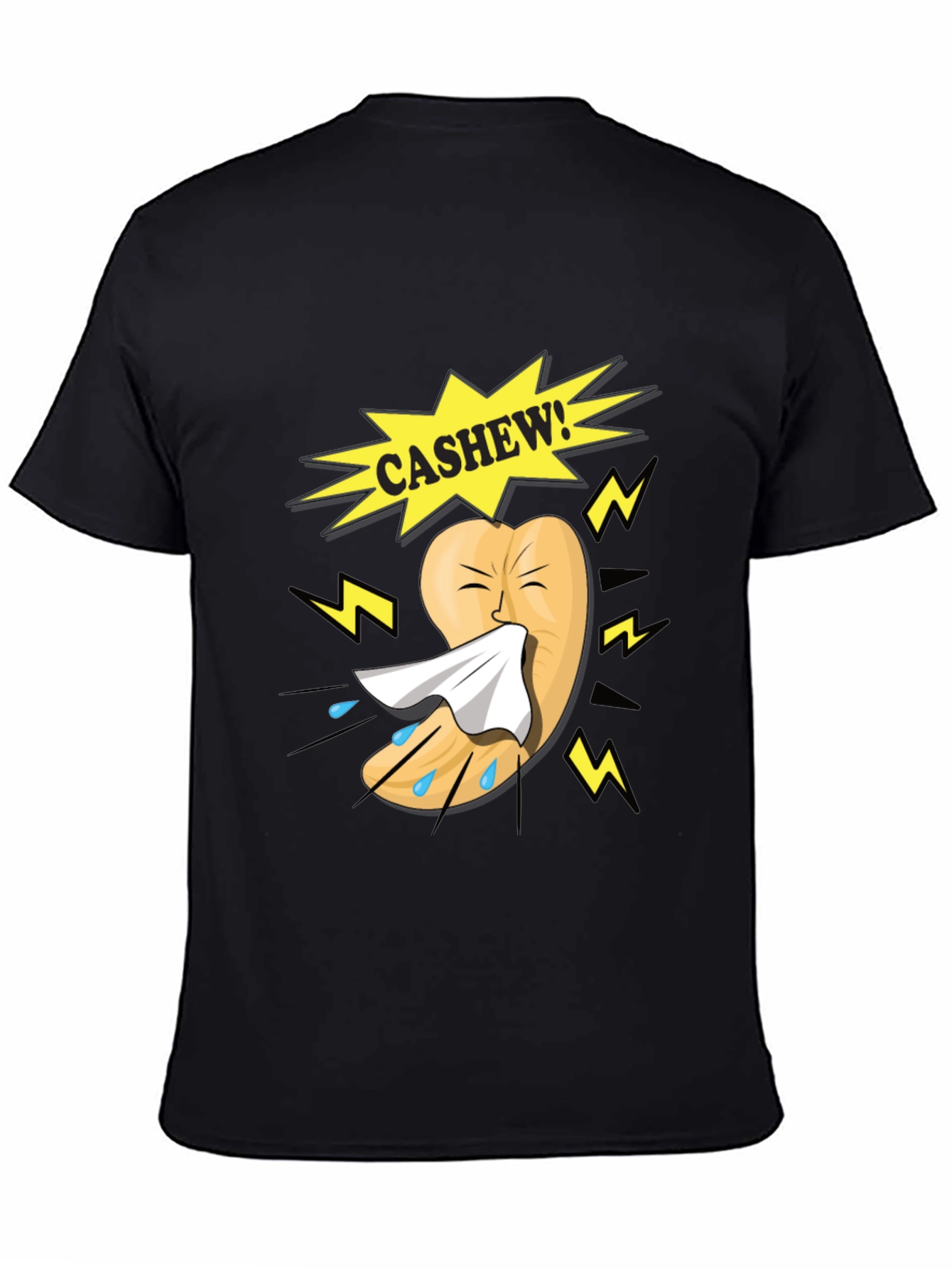Funny Cashew Allergy Cartoon T-Shirt