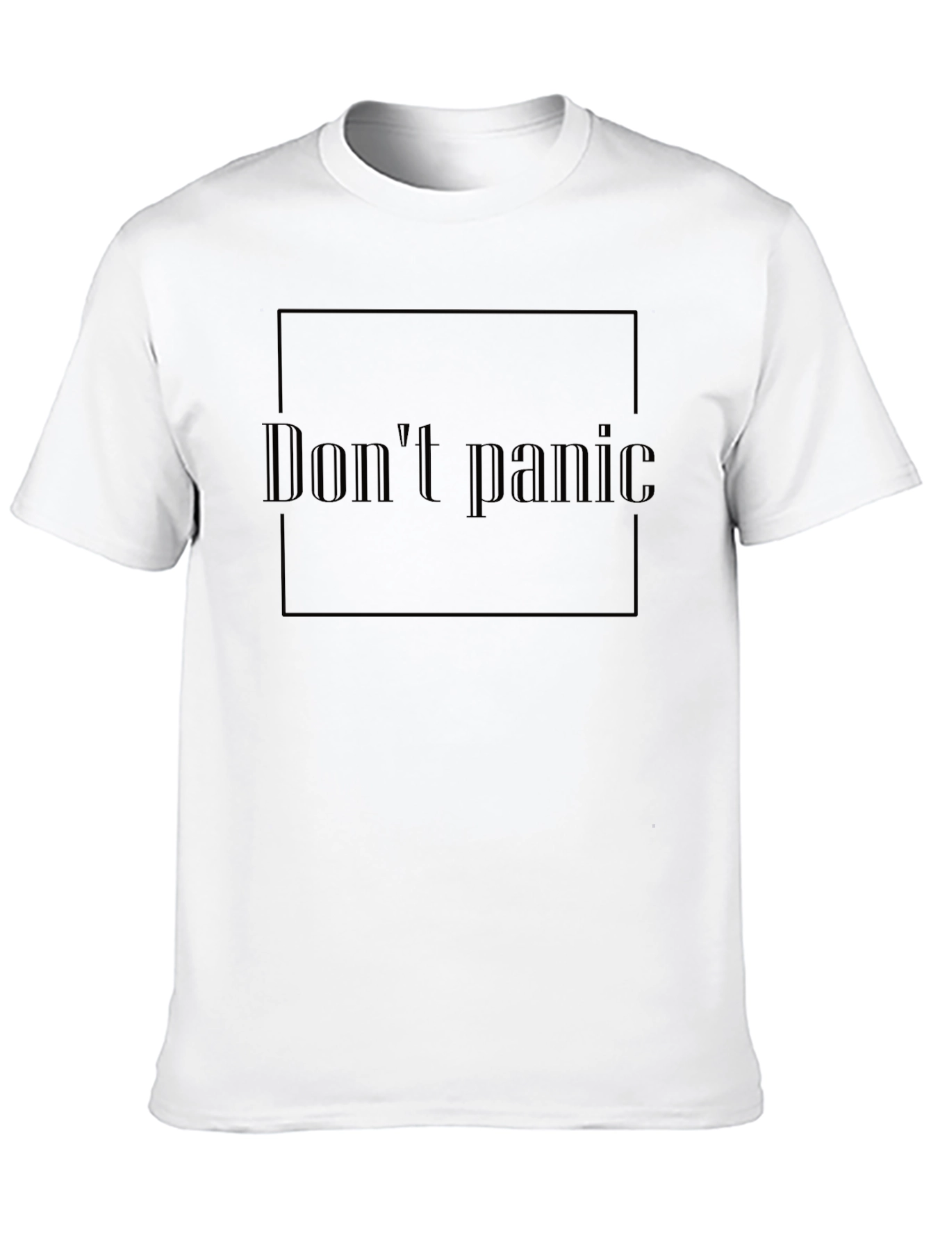 Dont Panic Graphic T-Shirt - Black