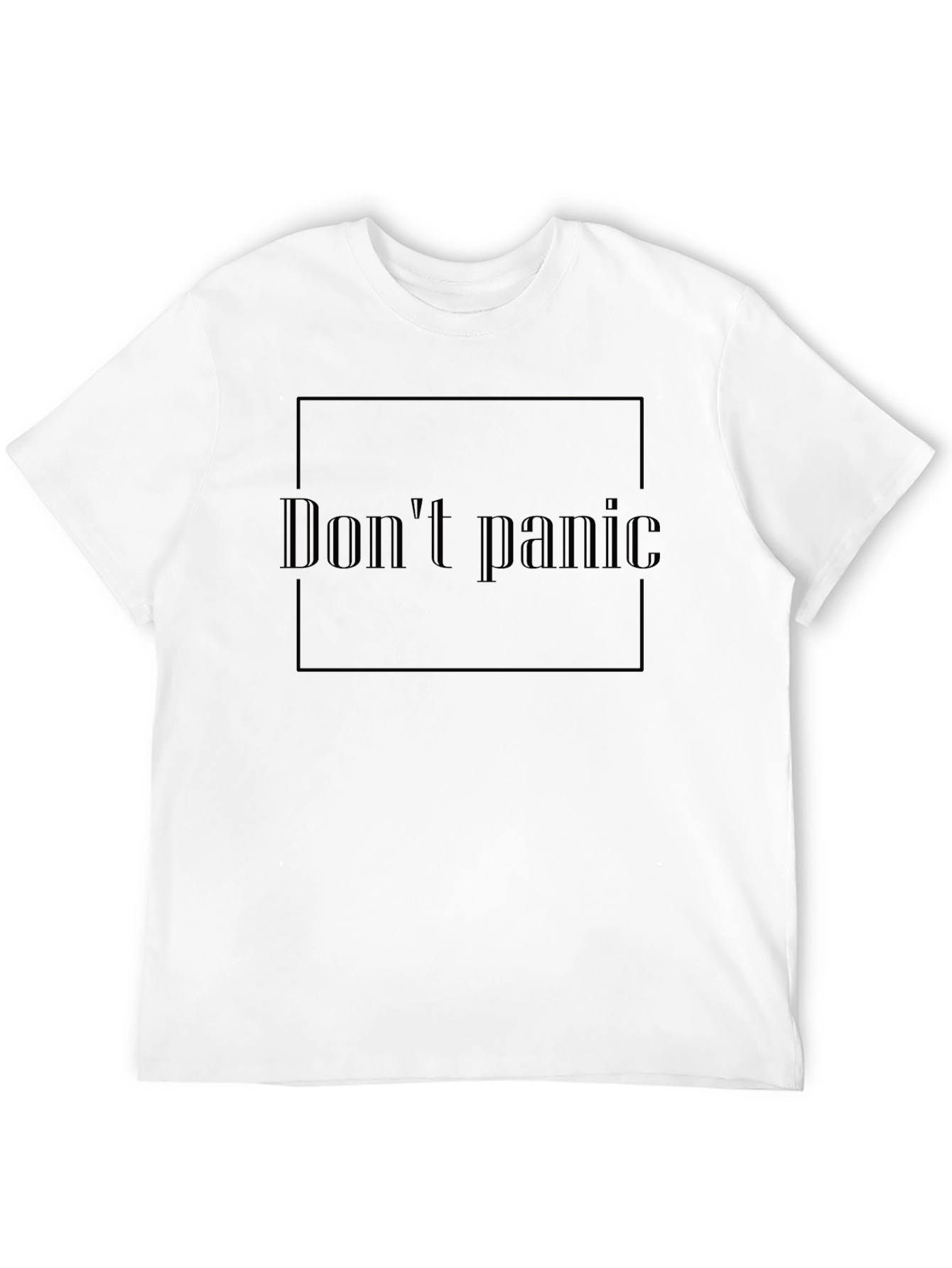 Dont Panic Graphic T-Shirt - Black