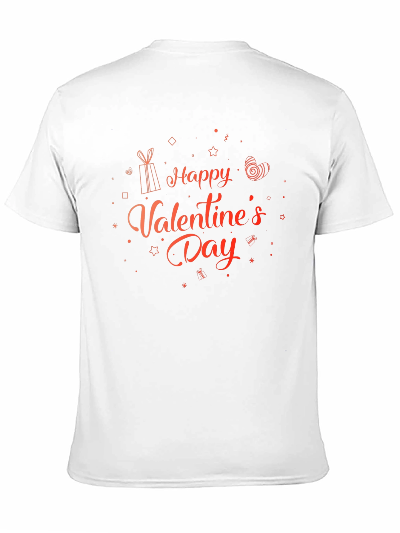 Happy Valentines Day Graphic Tee - Black