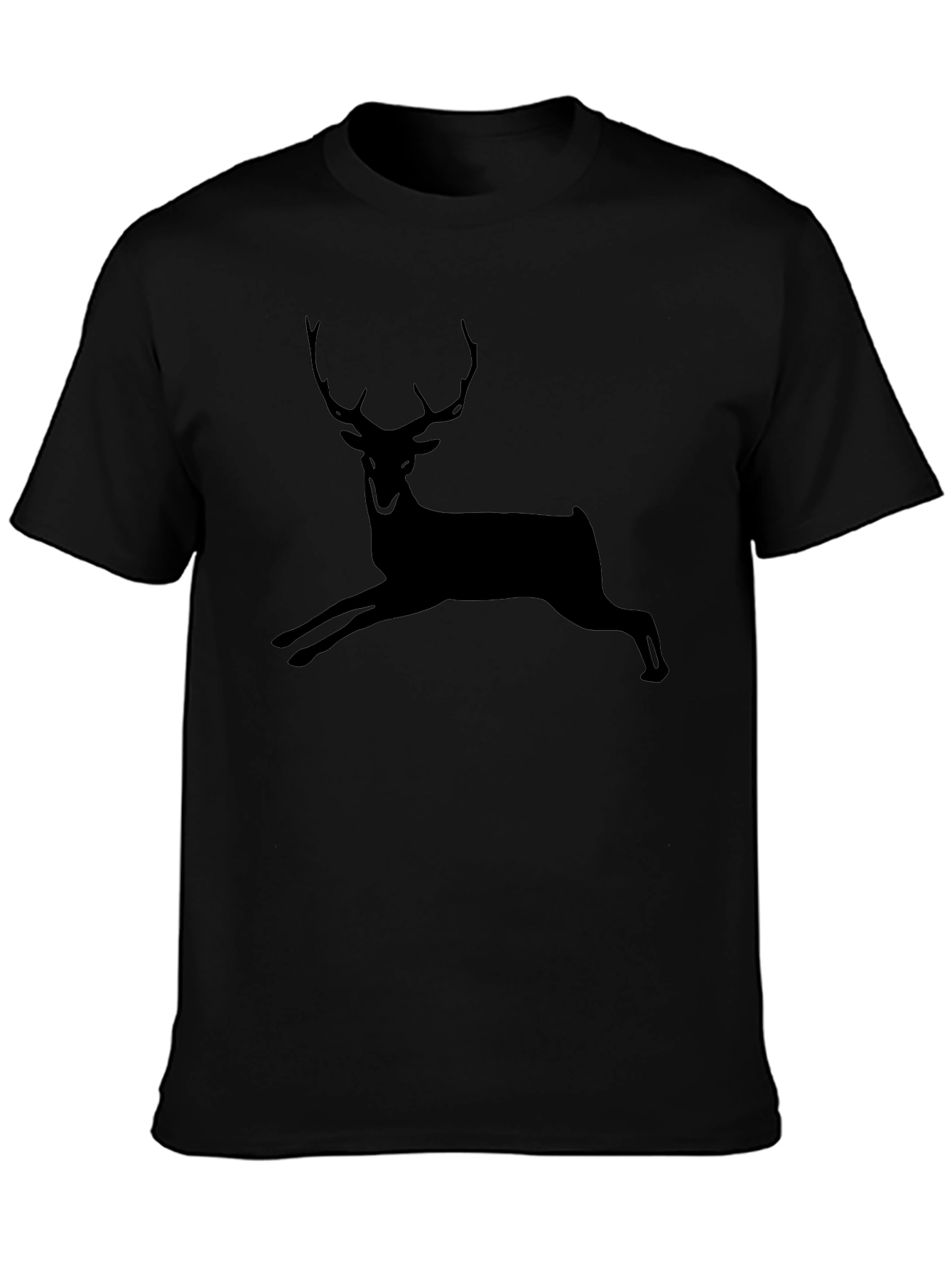 Black Deer Silhouette T-Shirt - Unisex