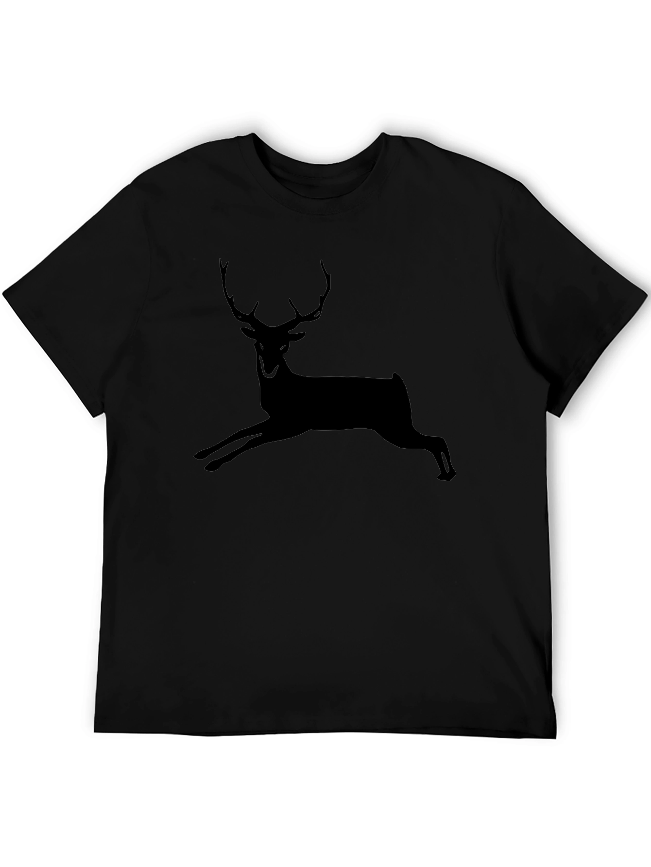 Black Deer Silhouette T-Shirt - Unisex