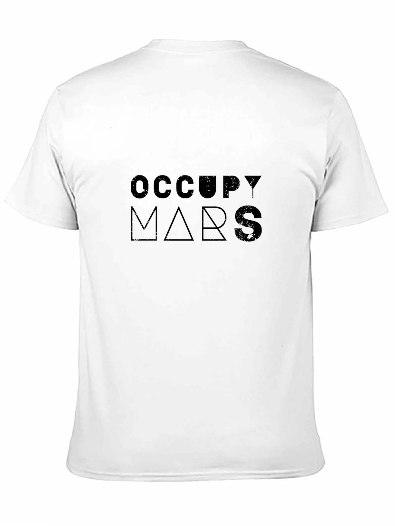 Occupy Mars Graphic Print T-Shirt - Black
