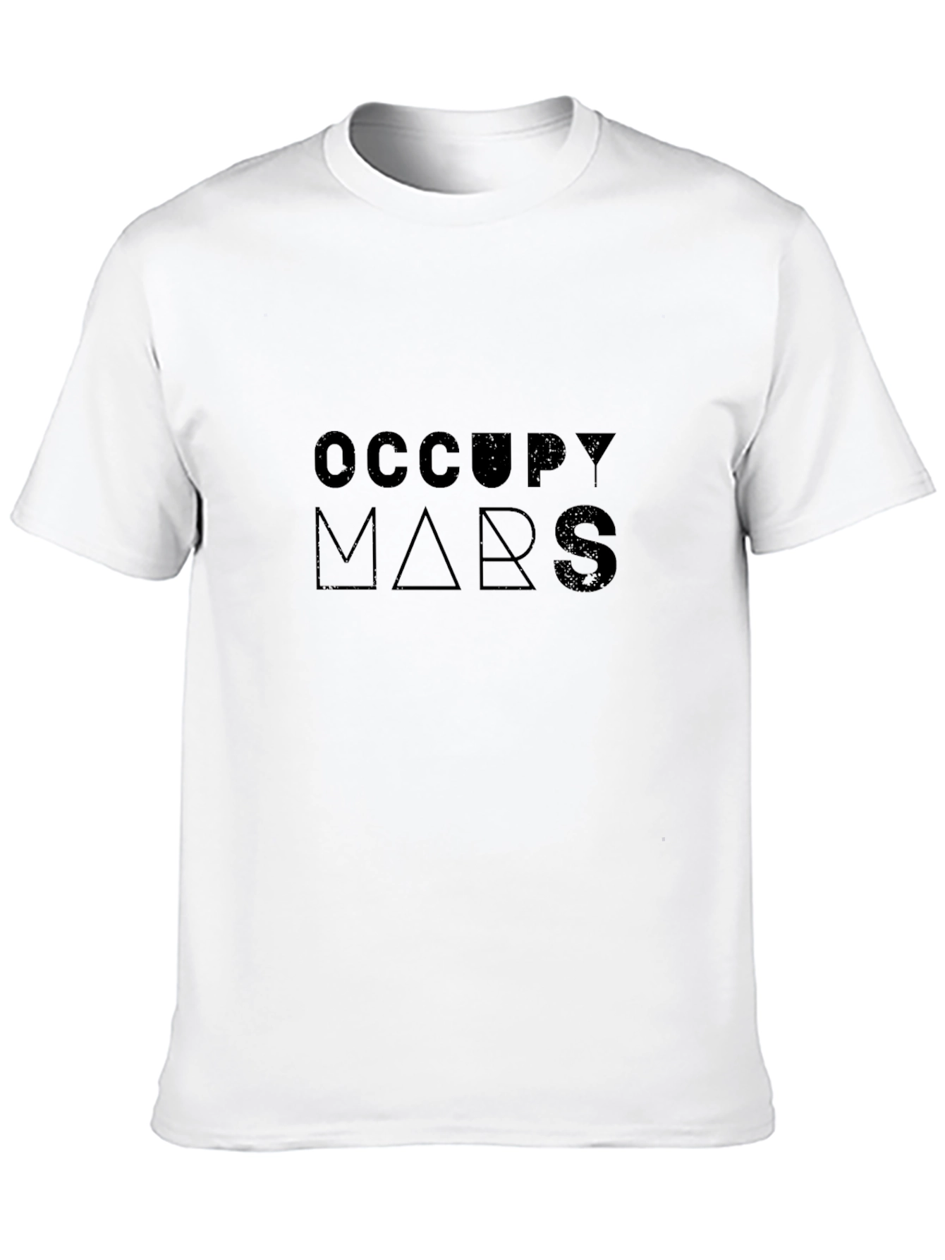Occupy Mars Graphic Print T-Shirt - Black