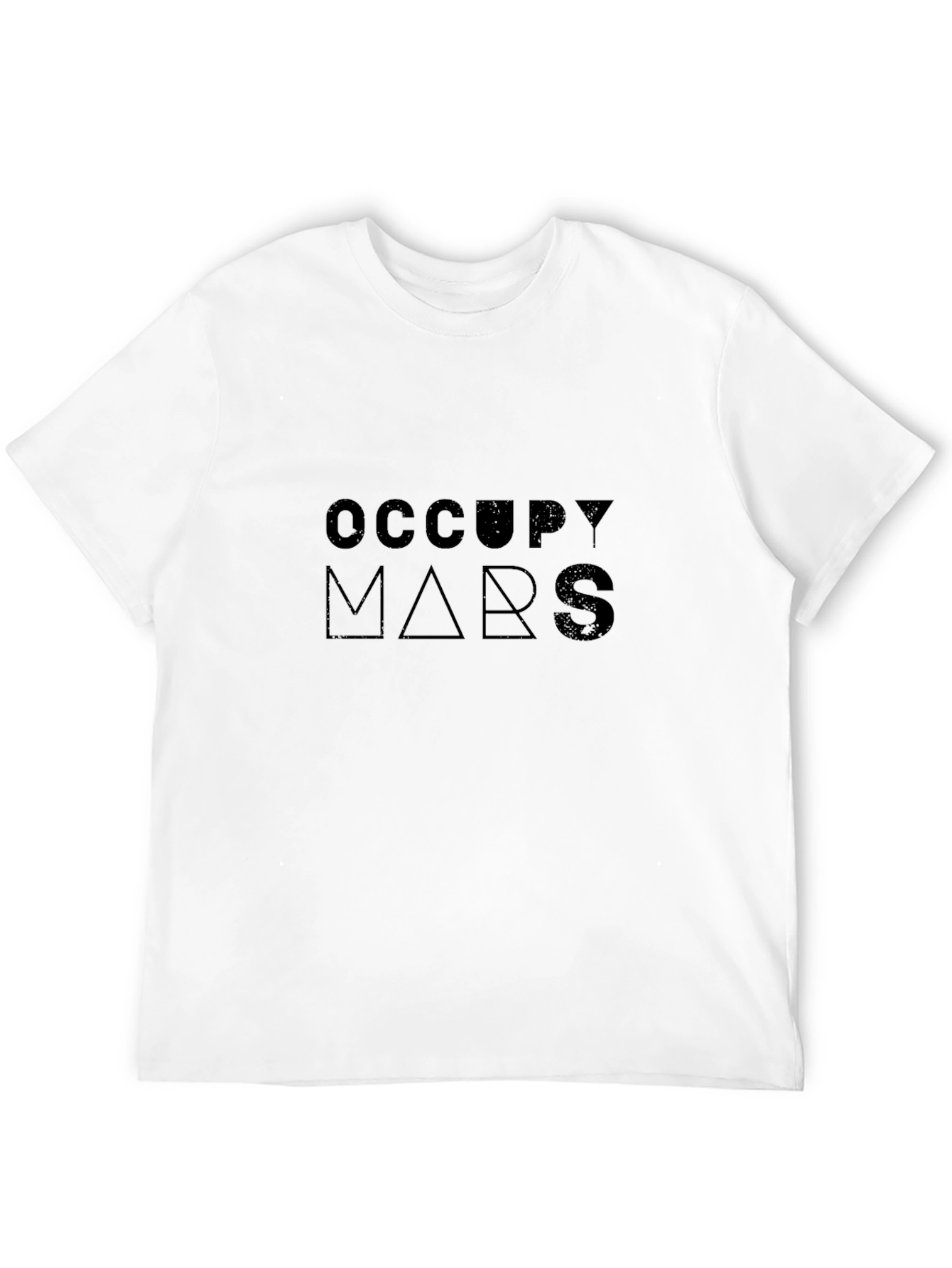 Occupy Mars Graphic Print T-Shirt - Black