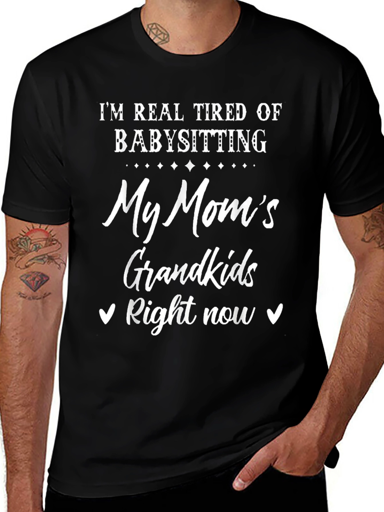 Tired of Babysitting Grandkids Graphic Tee