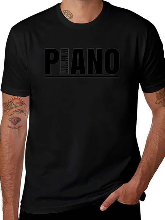 Piano Keys Graphic Print T-Shirt - Unisex