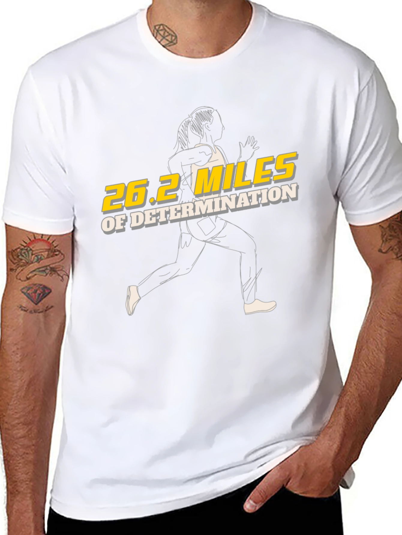 26.2 Marathon T-Shirt - Running Design