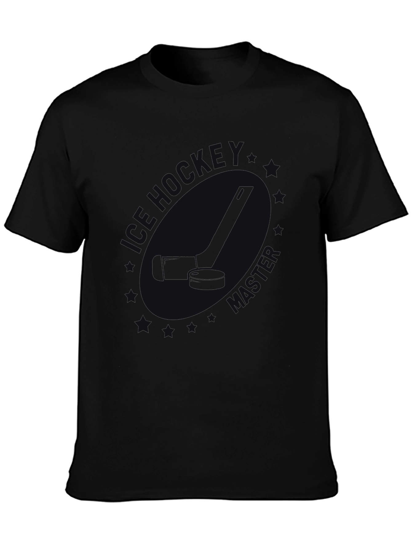 Mens Black Ice Hockey T-Shirt