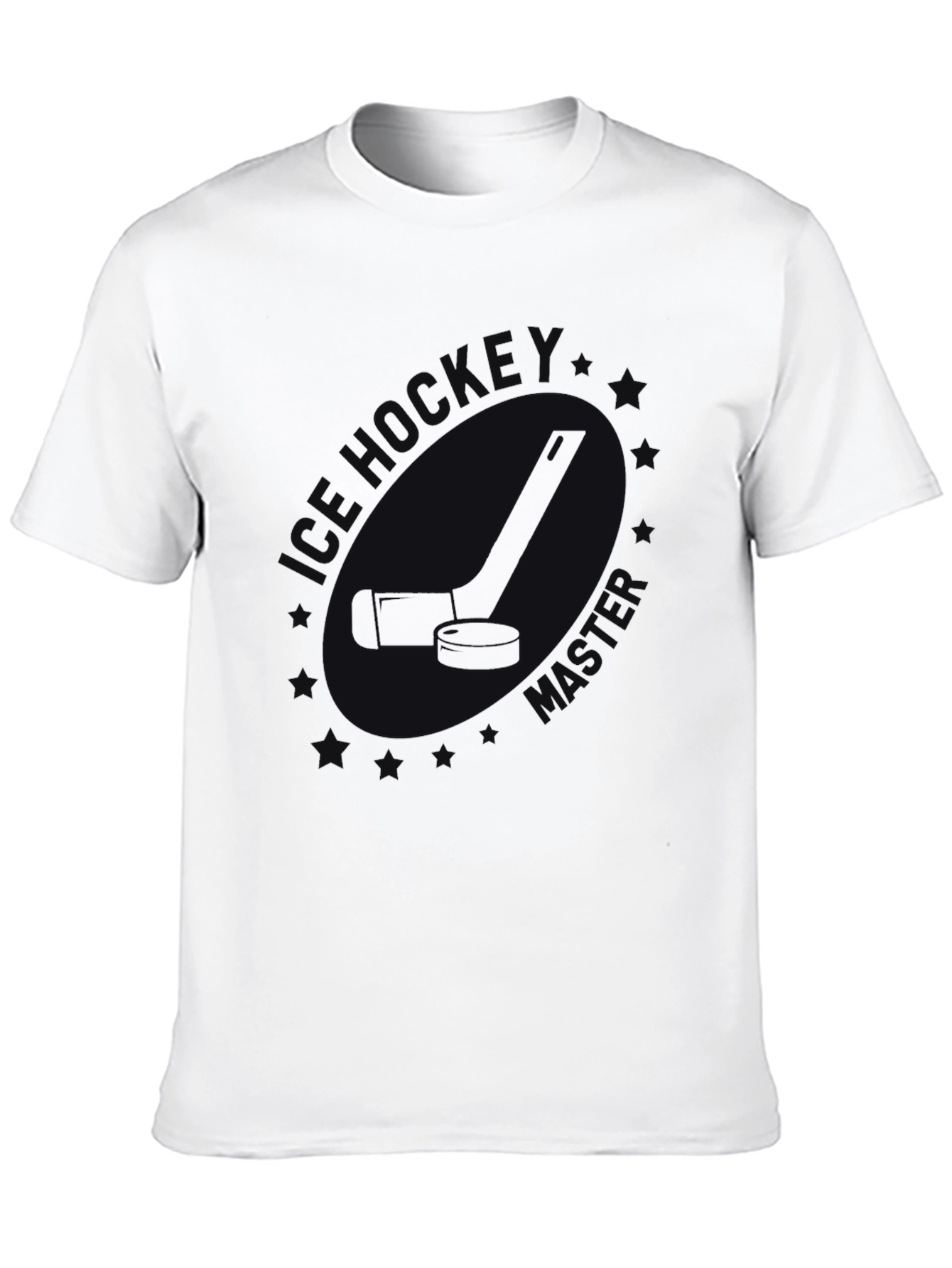 Mens Black Ice Hockey T-Shirt