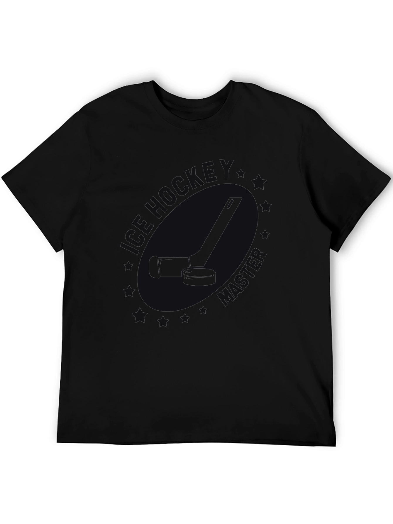 Mens Black Ice Hockey T-Shirt